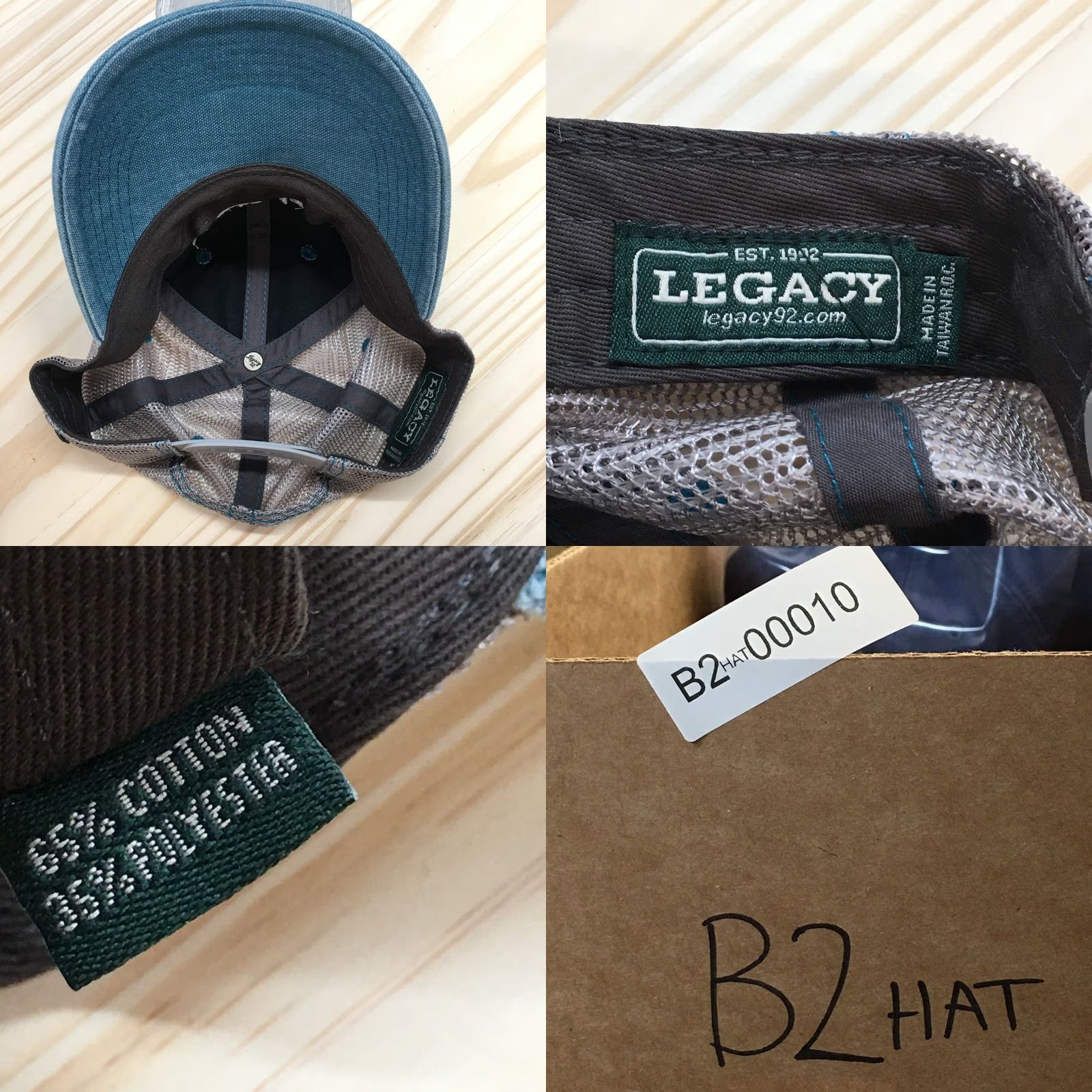 Our Legacy Legacy Trucker Hat Grand Marais Campground Mens Blue Gray OS Embroidered Logo Size ONE SIZE - 8 Thumbnail