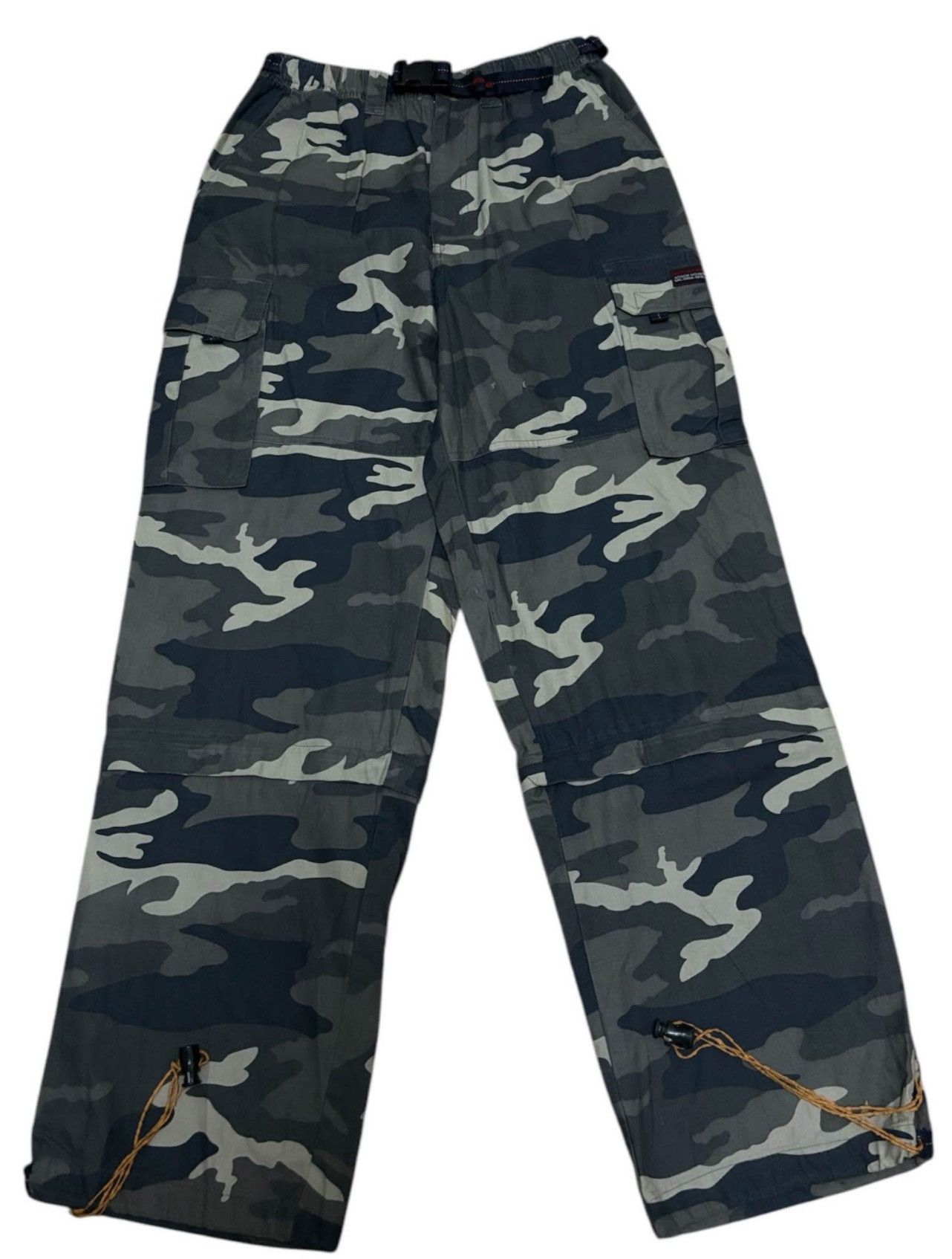 Vintage Military Cargo Pants With Belt (Size 28) Size US 28 / EU 44 - 1 Thumbnail