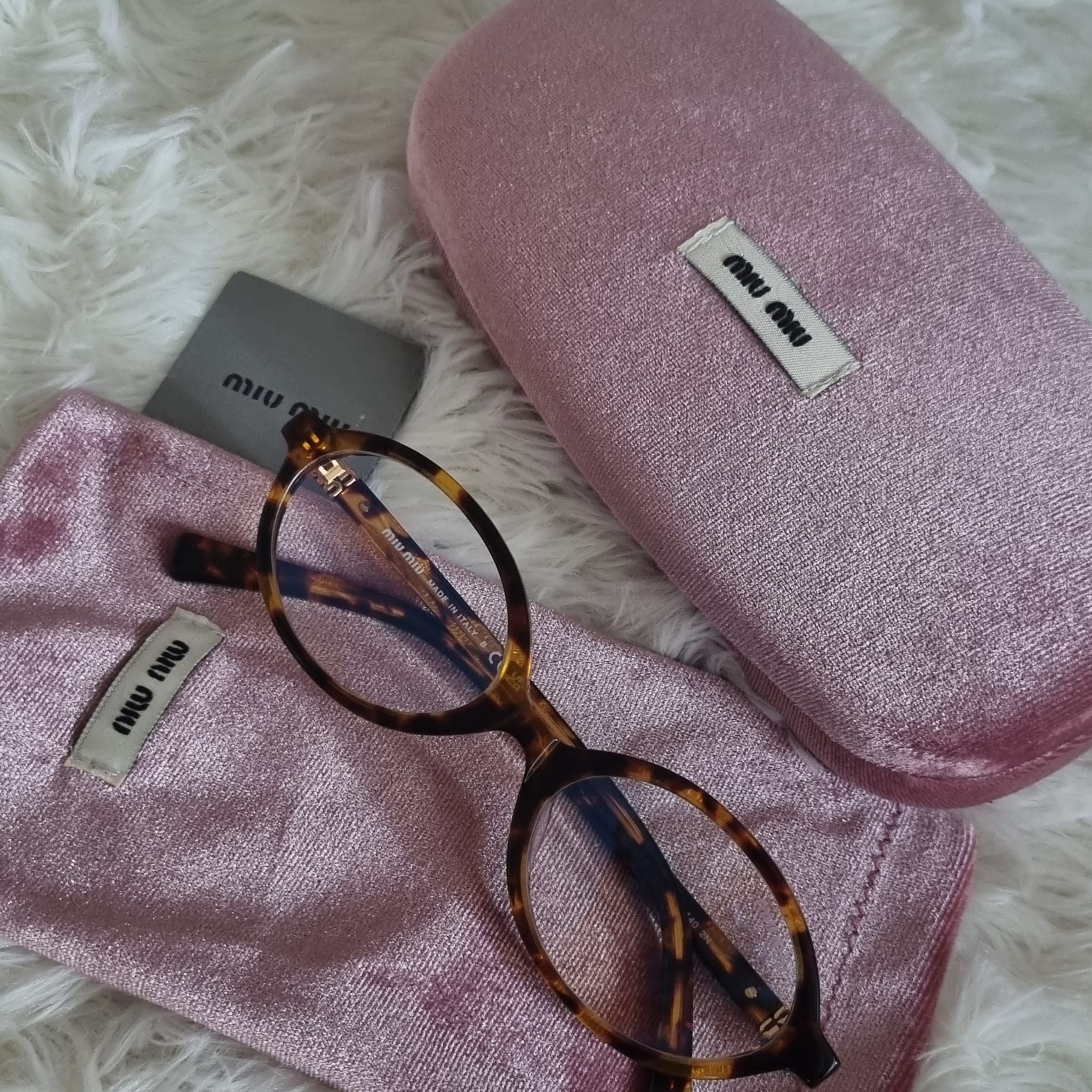 Miu Miu NEW SMU04ZSF VAU08N WOMEN ROUND EYEGLASSES MIU MIU SMU049Z-F Size ONE SIZE - 1 Thumbnail