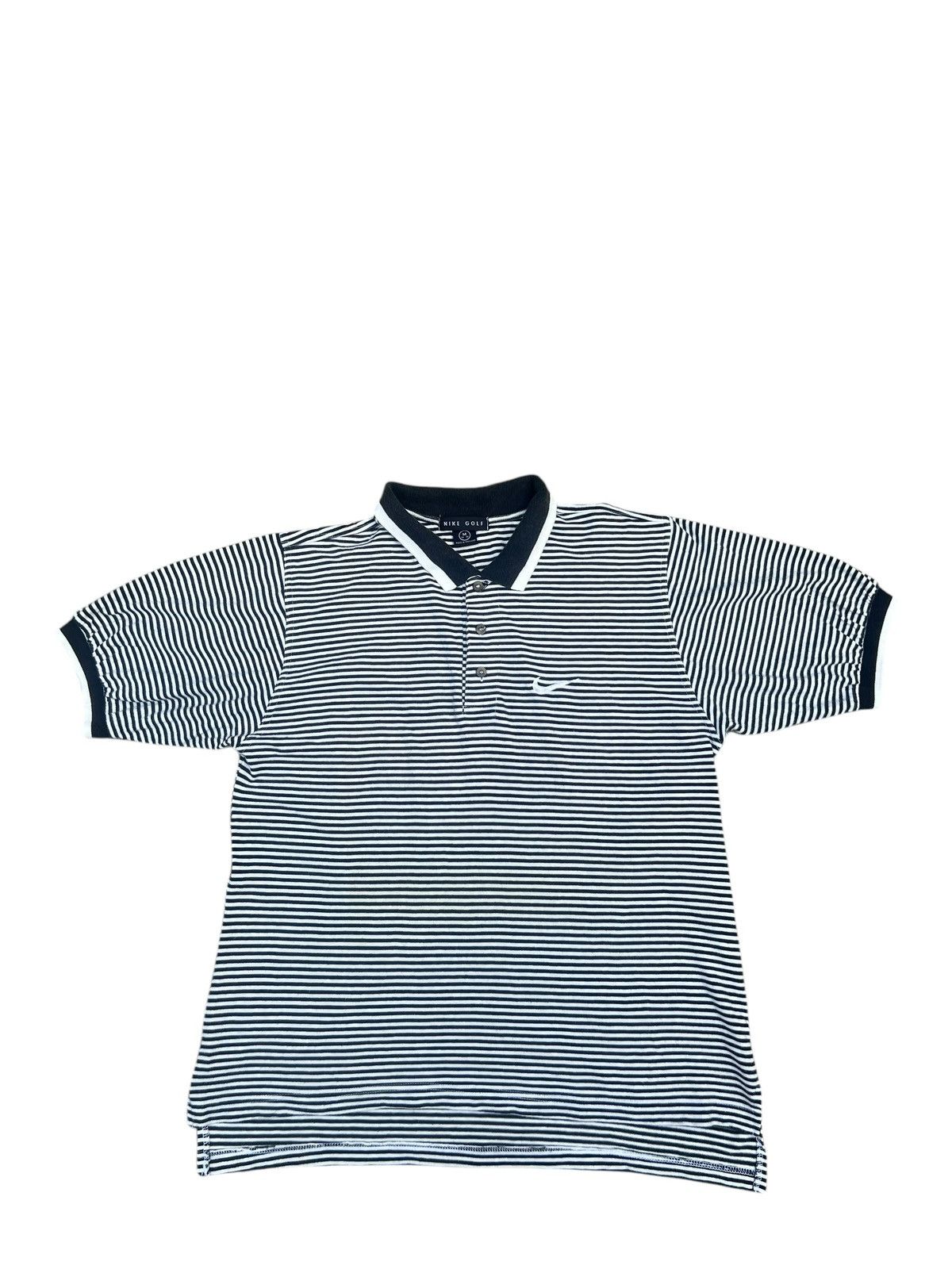 Nike × Vintage Vintage Nike Golf Striped Polo Shirt Faded Size US M / EU 48-50 / 2 - 1 Thumbnail