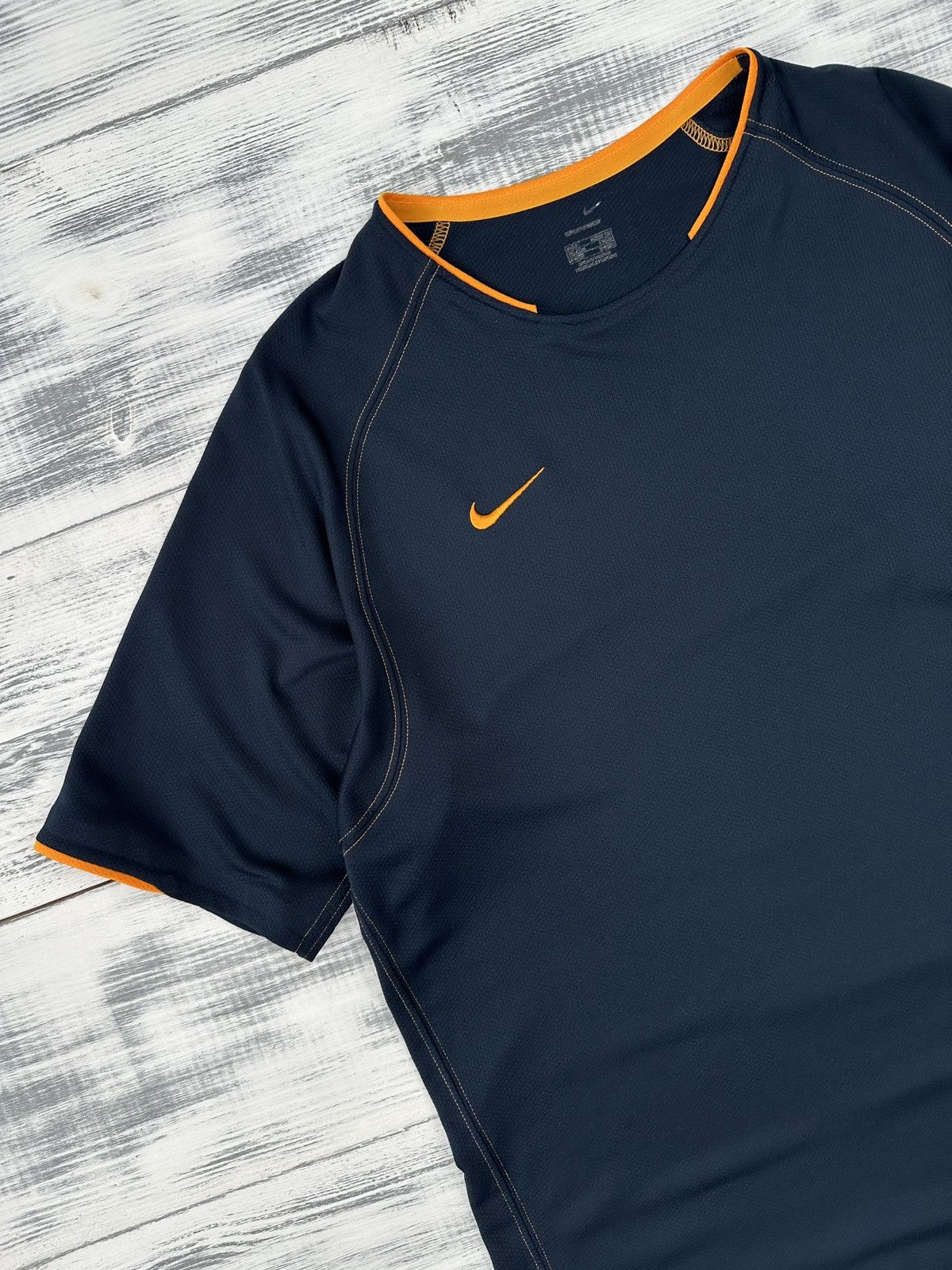 Nike 00s NIKE Mercurial Total 90 Sphere Dry Navy Blue T-Shirt Size US M / EU 48-50 / 2 - 3 Thumbnail