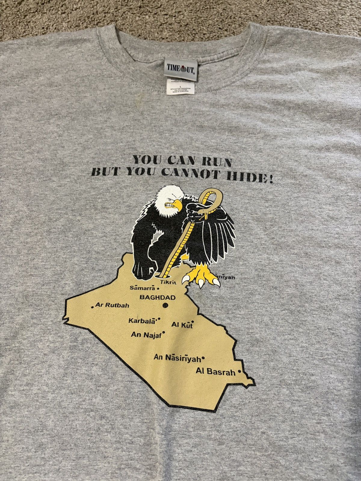 Other Vintage Y2K Operation Iraqi Freedom Eagle Shirt Large Gray Size US L / EU 52-54 / 3 - 1 Thumbnail