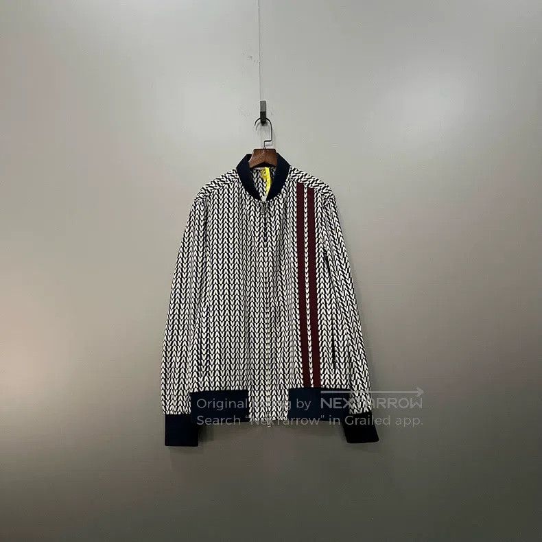Valentino Valentino Logo-printed striped zip jacket Size US M / EU 48-50 / 2 - 1 Thumbnail