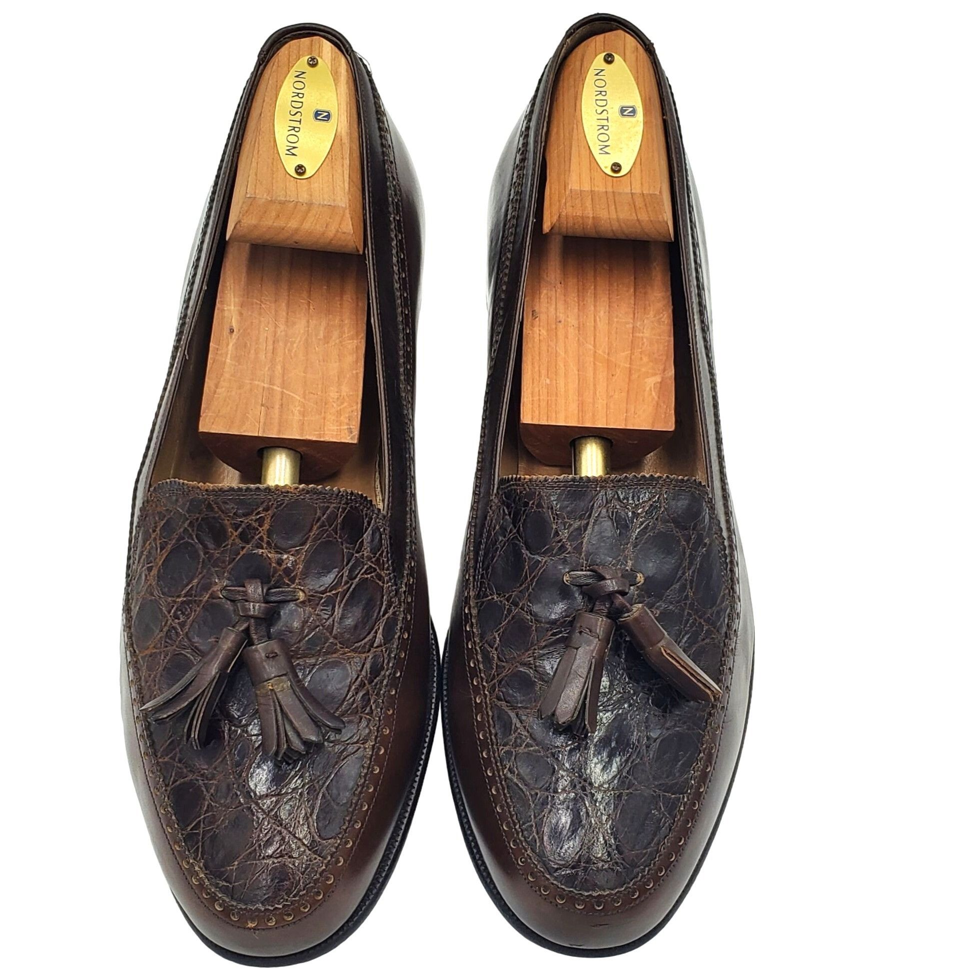 Bally Italy Bally Royce Men size 7.5 Brown Crocodile Leather Tasse Size US 7.5 / EU 40-41 - 2 Thumbnail