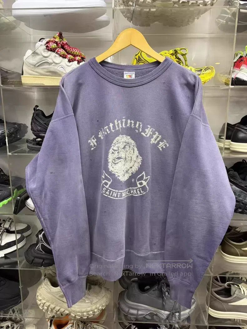 Saint Michael Saint Michael Co-branded pullover sweatshirt Size US XL / EU 56 / 4 - 1 Thumbnail