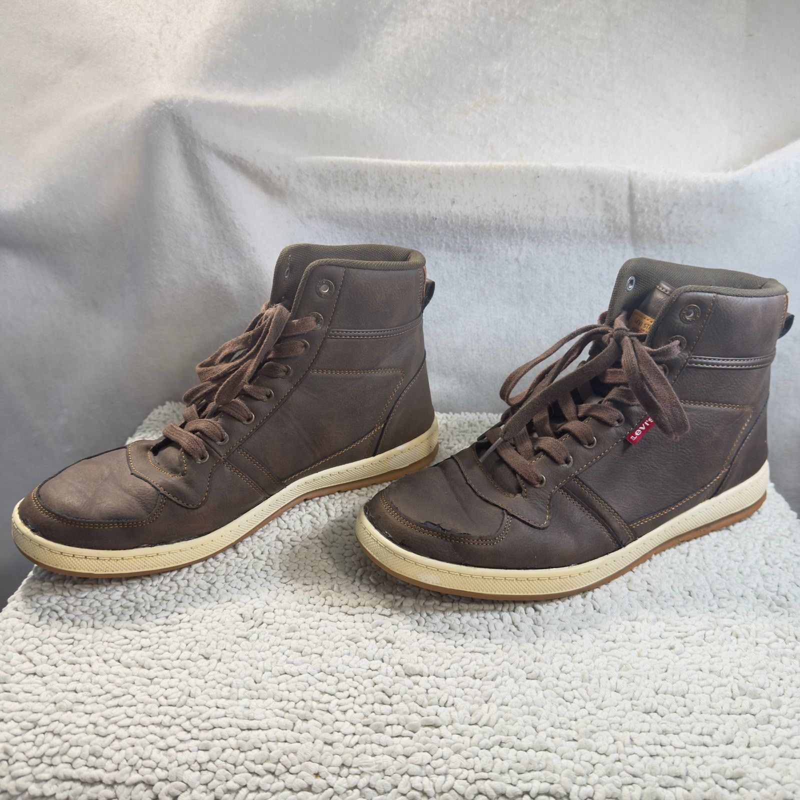 Levi's Levis Mens High-Top Sneakers Brown Size 11 Casual Streetwear Size US 11 / EU 44 - 6 Thumbnail