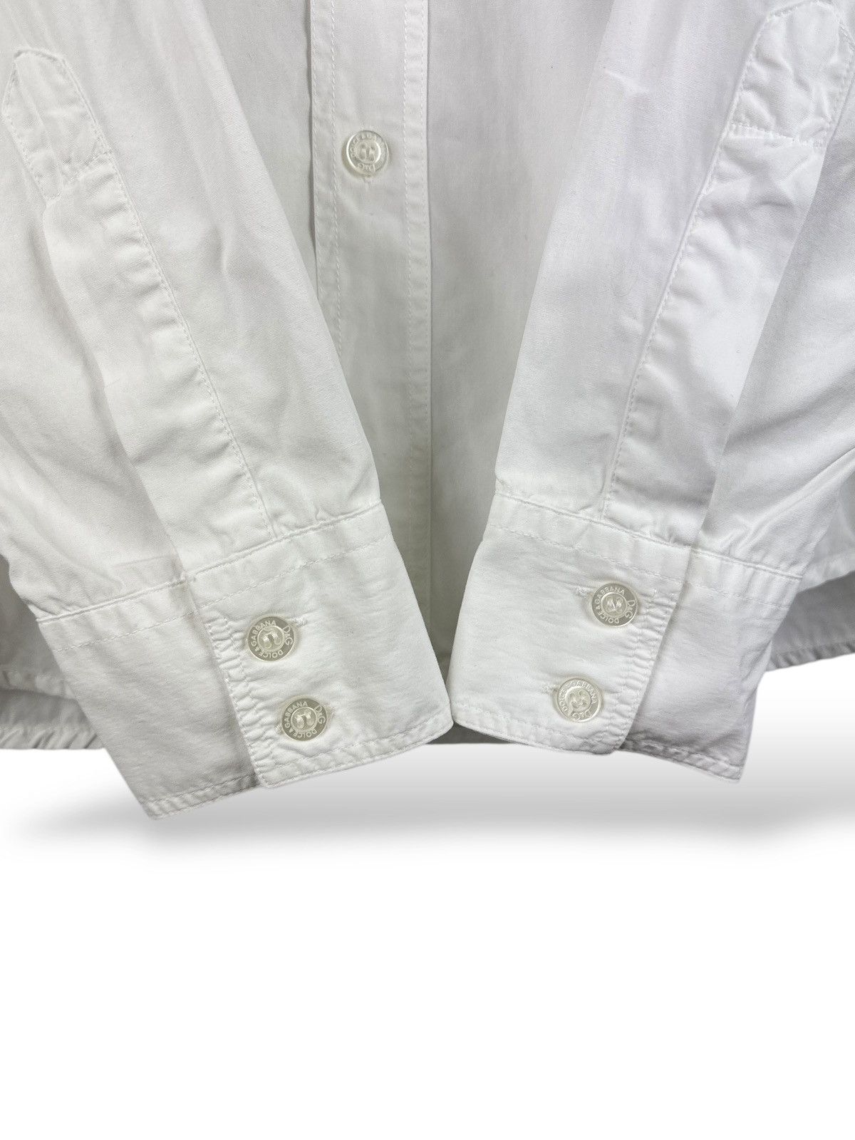 Dolce & Gabbana Vintage Dolce & Gabbana Long Sleeve Shirt White Pocket Size US M / EU 48-50 / 2 - 8 Thumbnail