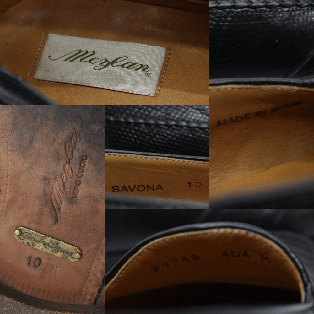 Mezlan Lizard Leather Dress Loafers Size US 10 / EU 43 - 9 Thumbnail