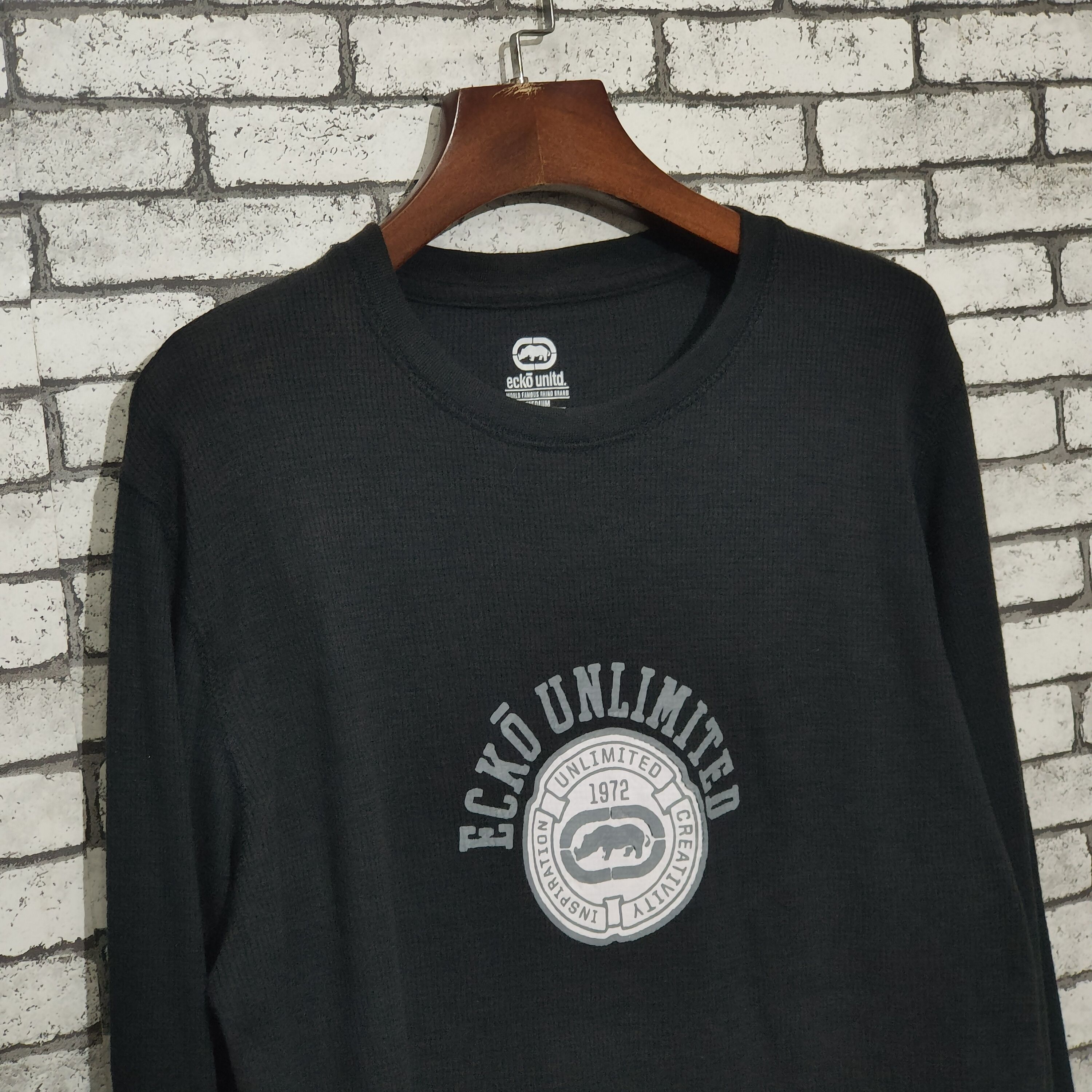 Ecko Unltd. 🔥Ecko Untld Waffle Long Sleeve T-Shirts Size US M / EU 48-50 / 2 - 3 Thumbnail