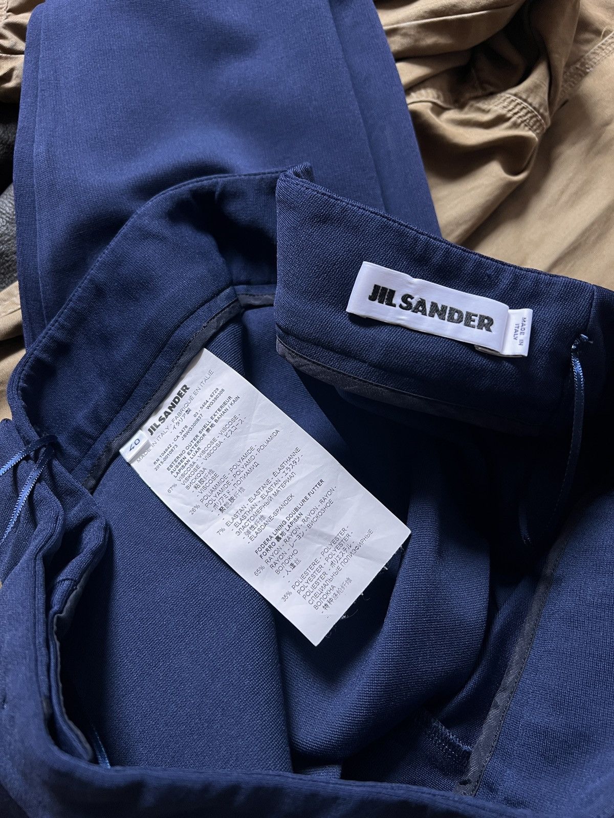 Jil Sander Jil Sander Straight Navy Classic Pants Trousers Size 27" / US 4 / IT 40 - 9 Thumbnail