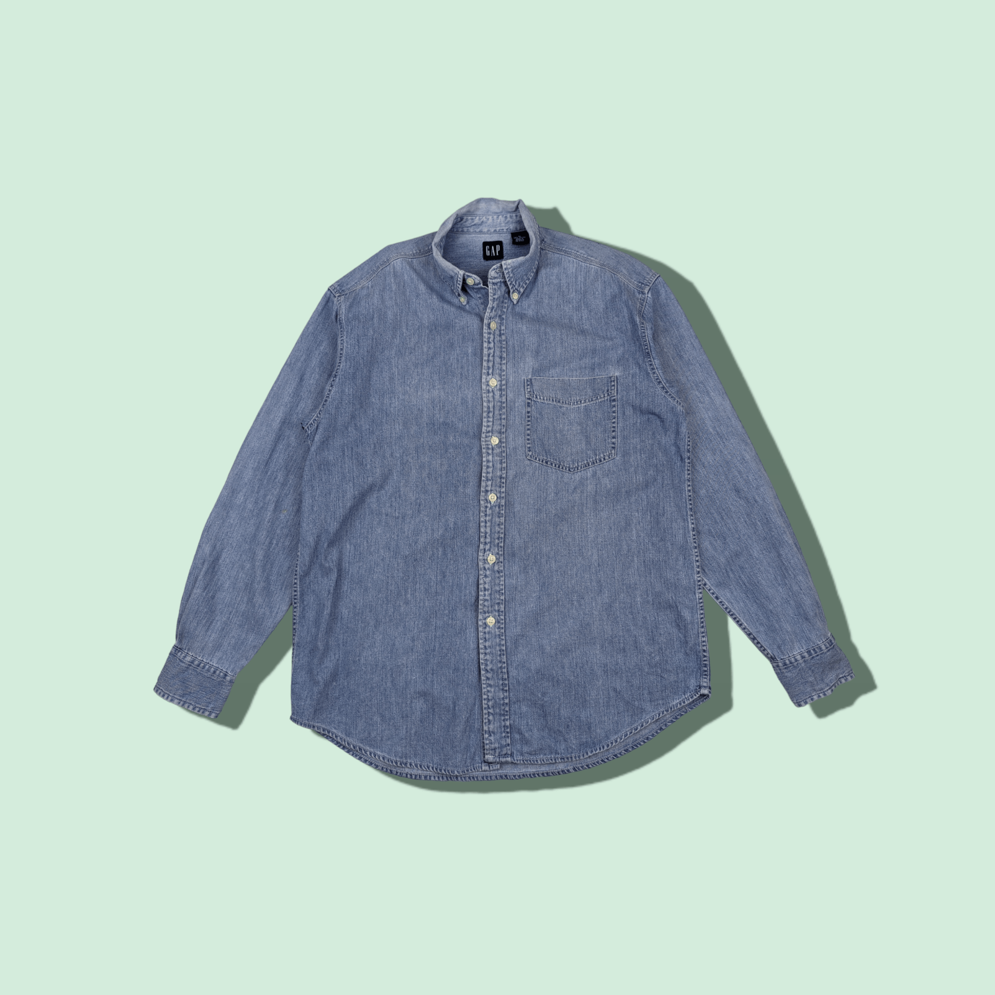 Gap GAP Denim Button Up Shirt Denim Style Jacket Size US M / EU 48-50 / 2 - 1 Thumbnail