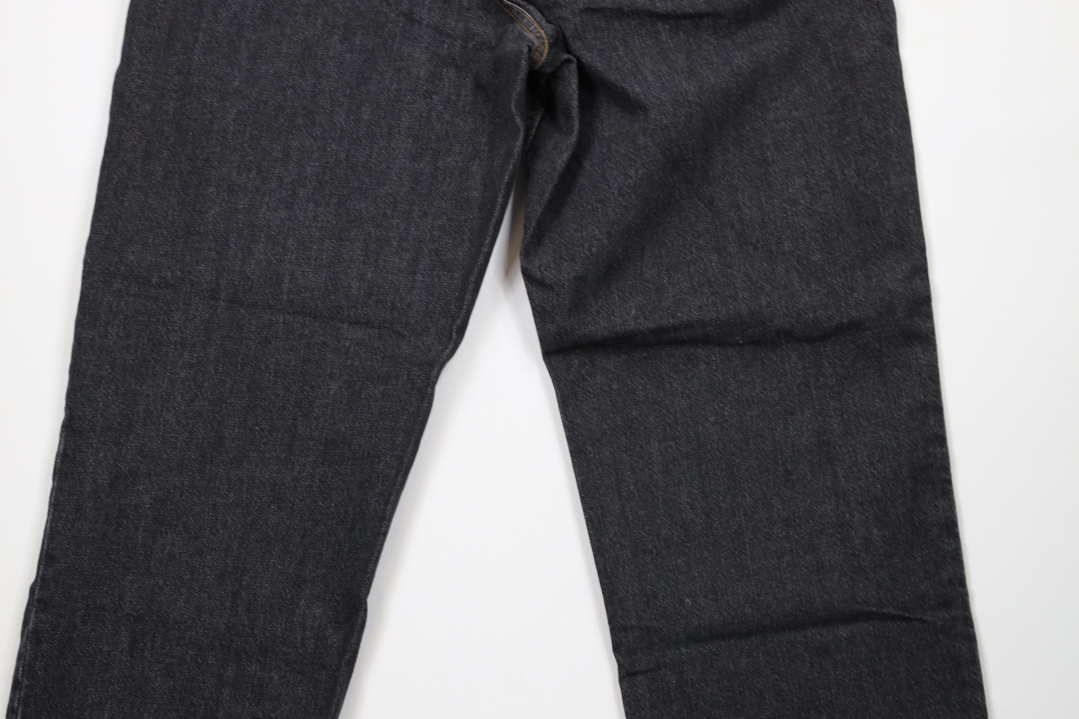 Eddie Bauer × Vintage Vintage 90s Eddie Bauer Loose Fit Wide Leg Denim Jeans Black Size US 38 / EU 54 - 9 Thumbnail