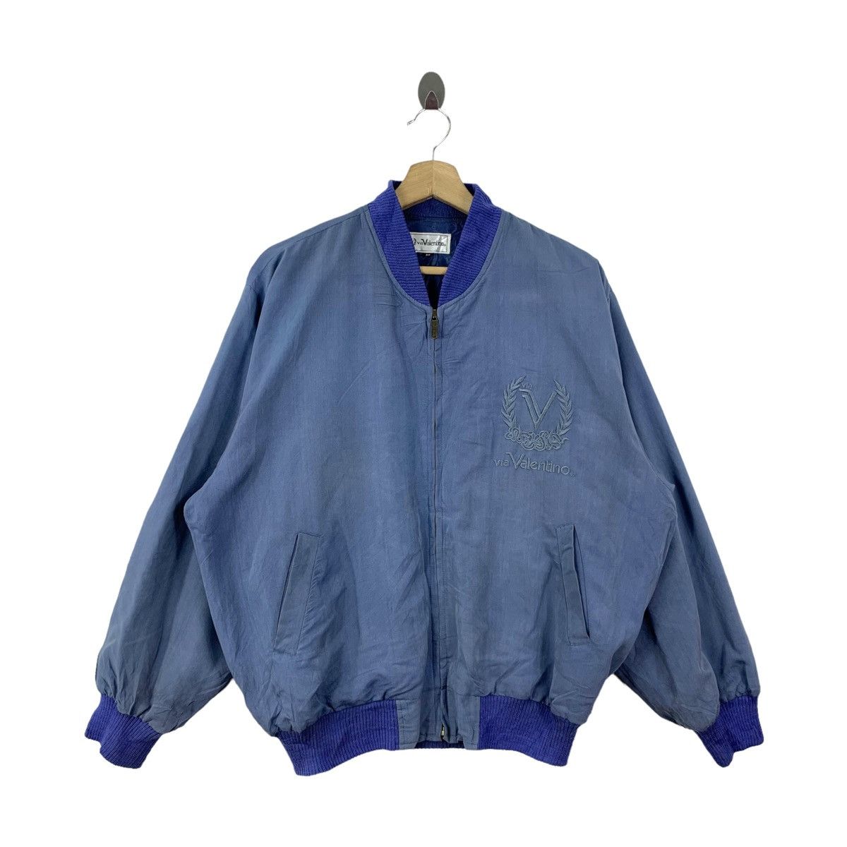Valentino × Vintage Vintage Via VALENTINO Italian Fashion Designer Bomber Jacket Size US M / EU 48-50 / 2 - 1 Thumbnail