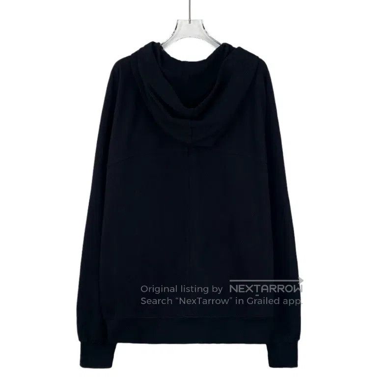 Rick Owens Rick Owens Black Cotton Hooded Drawstring Zip Long Sleeve Size US XL / EU 56 / 4 - 2 Thumbnail