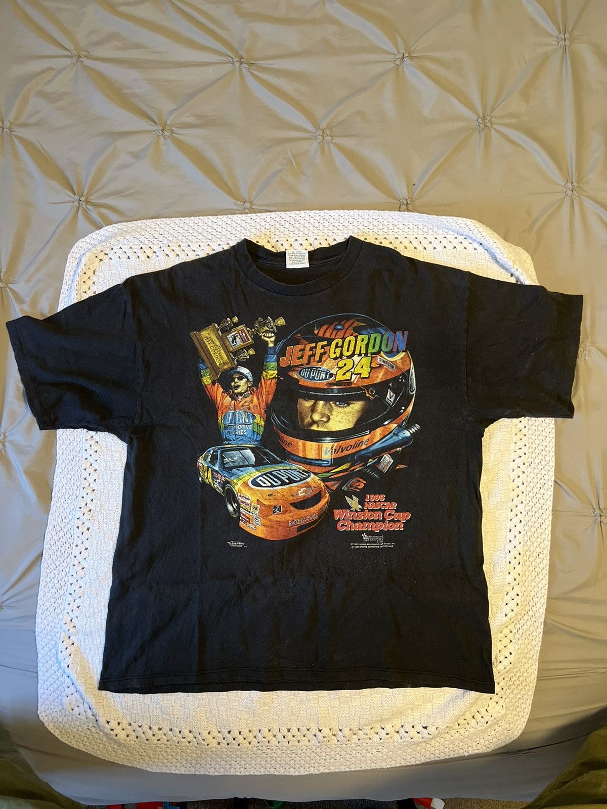 image of Chase Authentics x Vintage VTG Nascar T-Shirt in Black, Men's (Size XL)