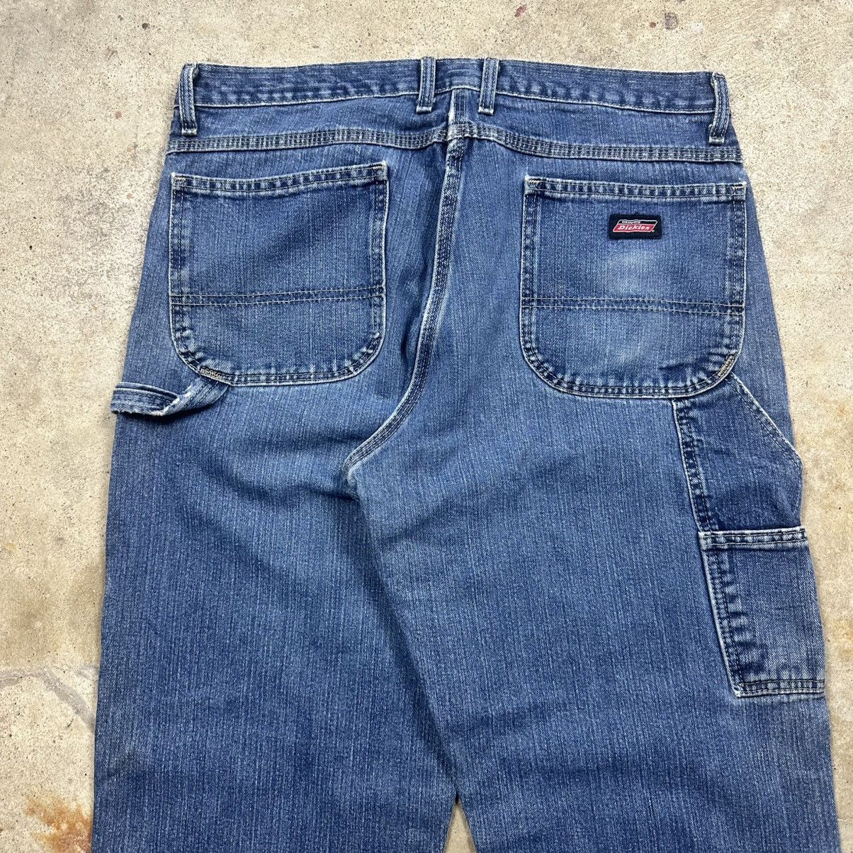 Dickies VTG Y2K Dickies Blue Denim Workwear Carpenter Jeans Size 36 Size US 36 / EU 52 - 2 Thumbnail