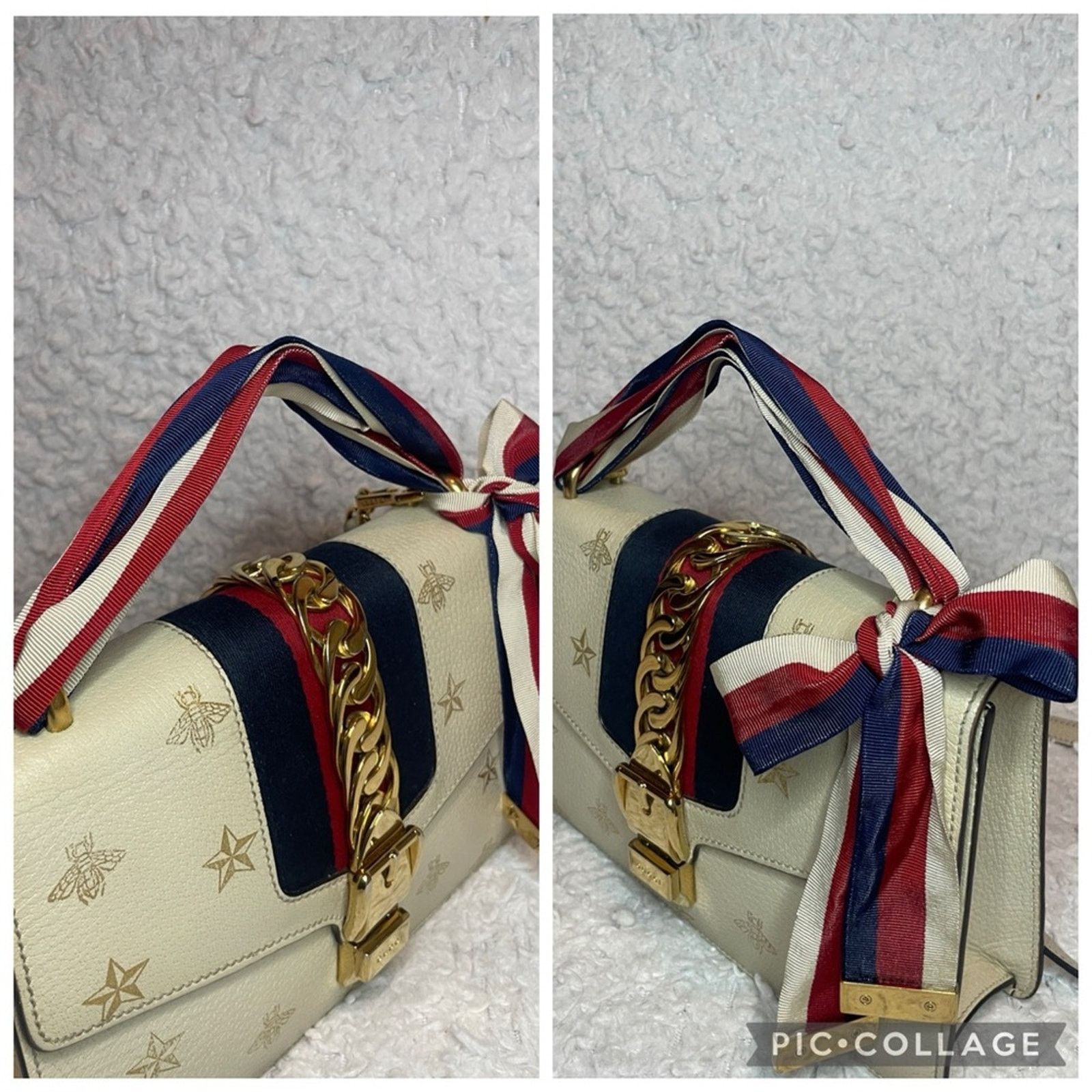 Gucci Gucci Sylvie Bee Star Leather Bag Size ONE SIZE - 7 Thumbnail