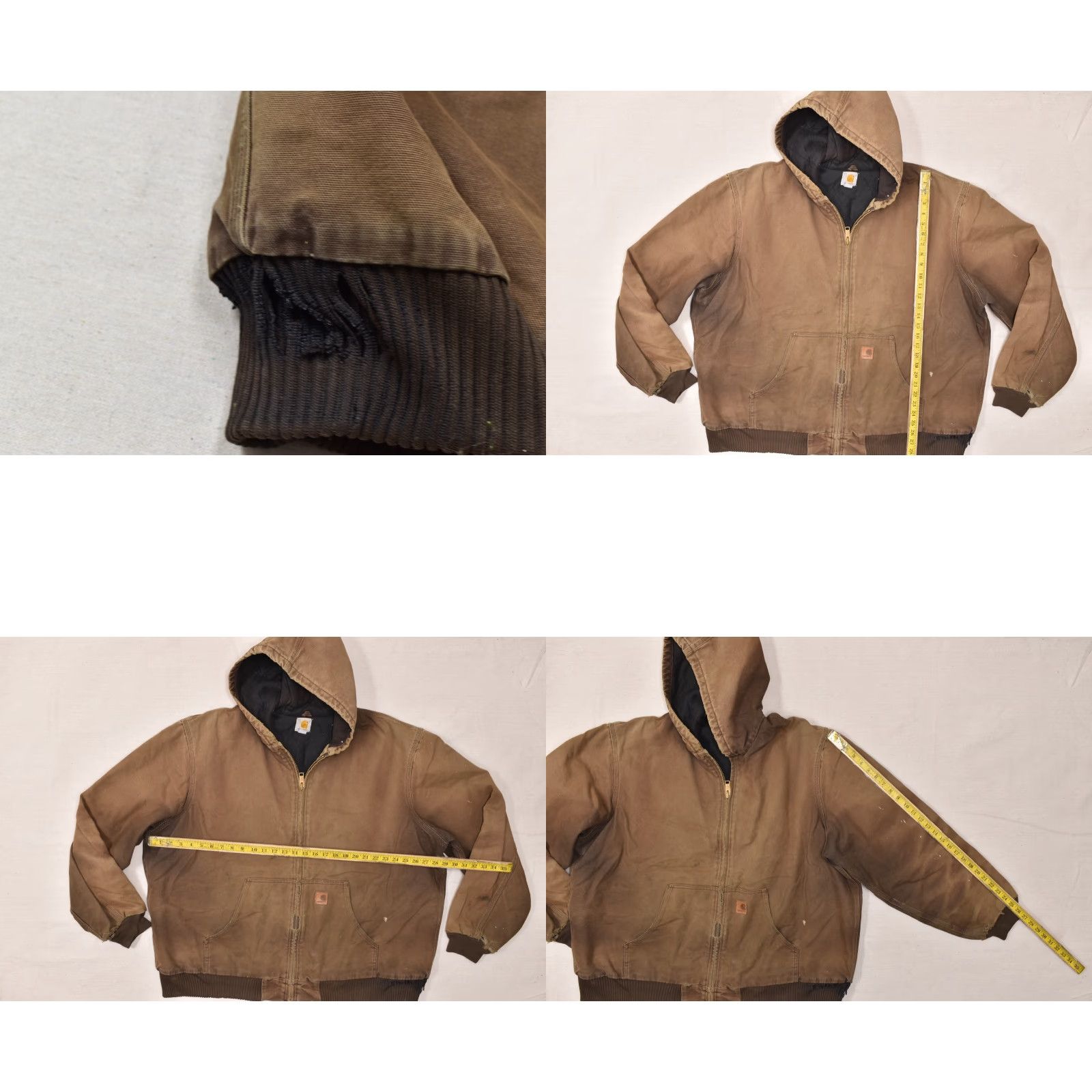 Carhartt VINTAGE Carhartt J130 DKB Quilted Flannel Lined Sandstone Active Jacket 2XL Tall Brown Size US XXL / EU 58 / 5 - 8 Thumbnail