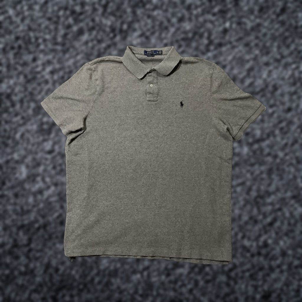 Ralph Lauren Polo Ralph Lauren Polo Shirt Charcoal Gray XL Short Sleeve Mens Classic Fit Size US XL / EU 56 / 4 - 1 Thumbnail