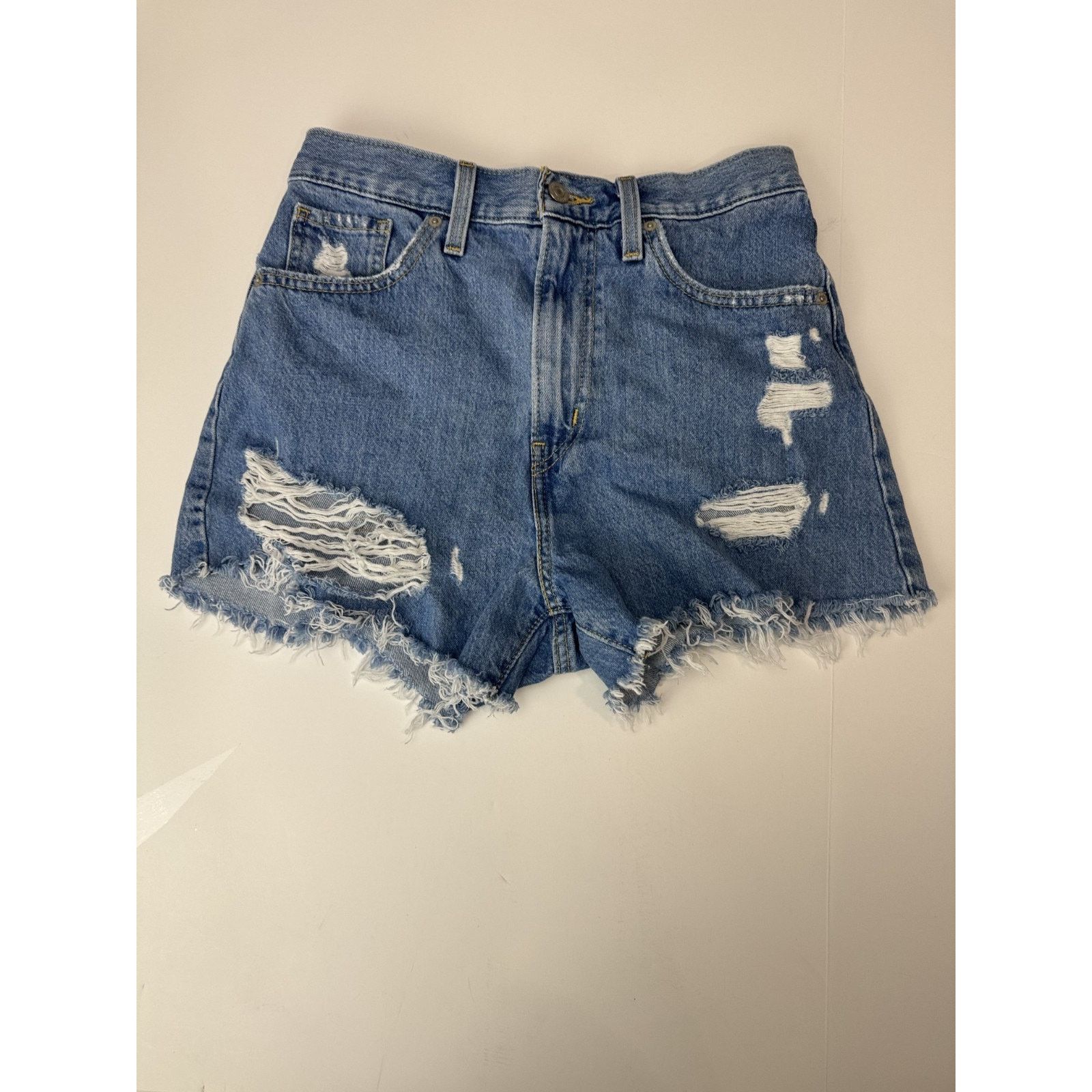 Levi's Levi's High Waisted Mom Shorts Grunge Women's Size 28 Size 28" / US 6 / IT 42 - 2 Thumbnail