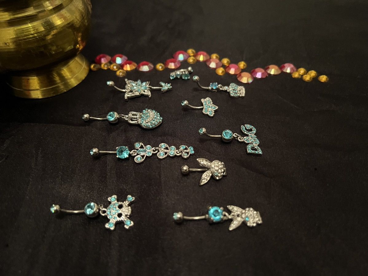 Other 10 Piece Belly Button Rings Size ONE SIZE - 3 Thumbnail