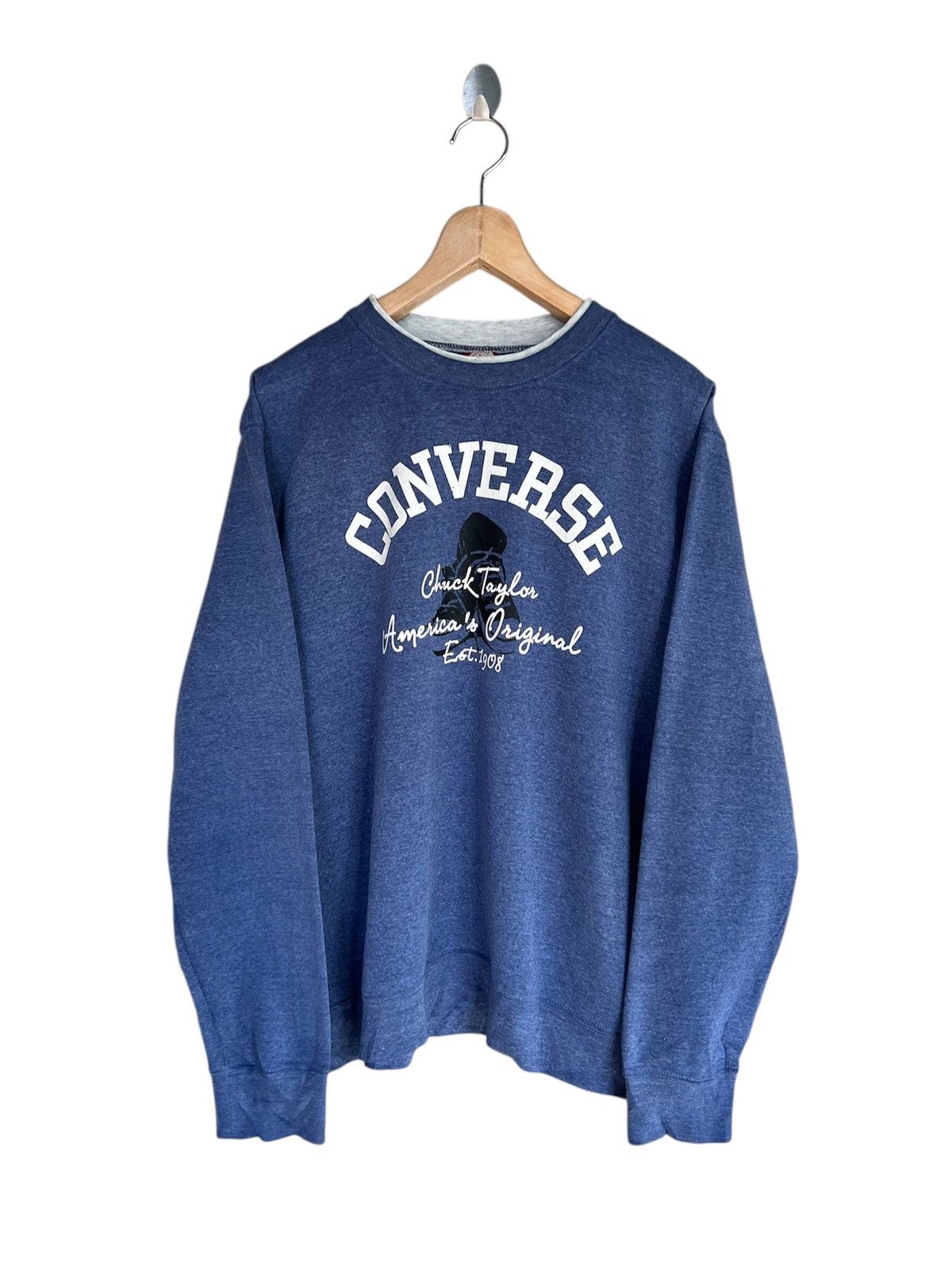 Converse Vintage Converse Spell Out Sweatshirt Size US L / EU 52-54 / 3 - 1 Thumbnail