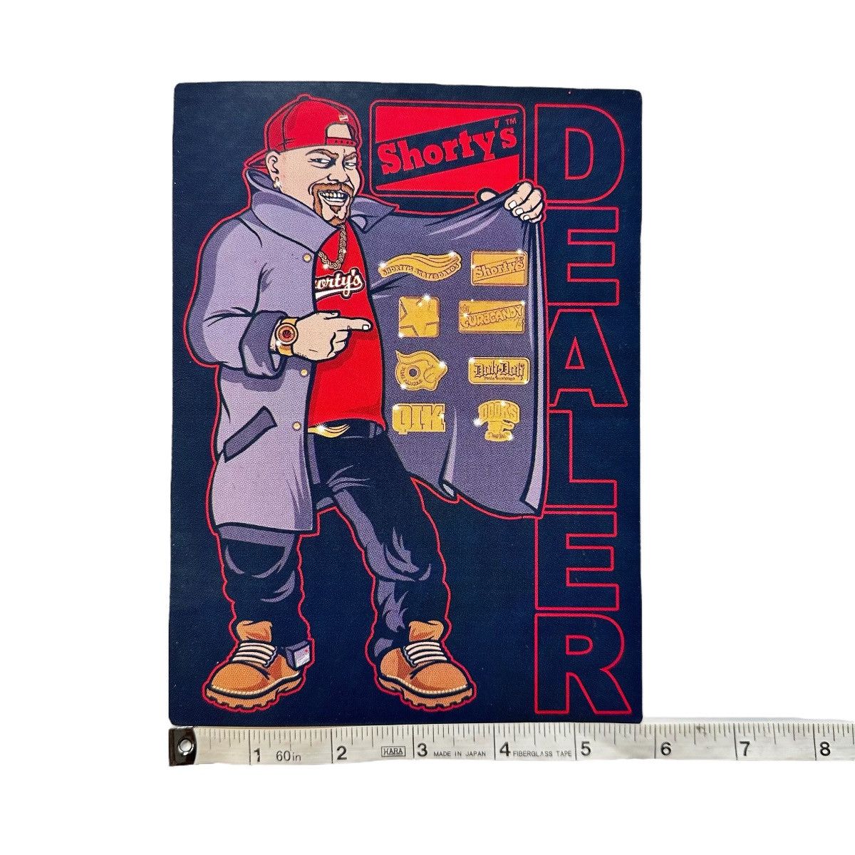 Shorty's Skateboards SHORTY'S Dealer Cartoon Skateboarding STICKER Chad Muska Size ONE SIZE - 3 Thumbnail