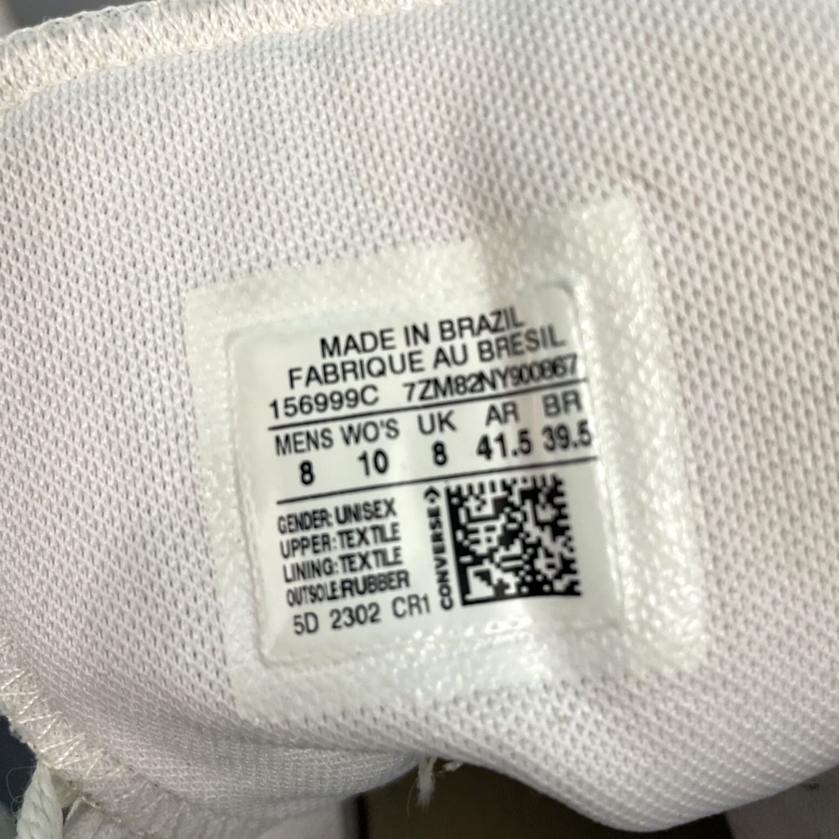 Converse CONVERSE All Star Chuck Taylor All Star Sneaker High Top Mens 8 Womens 10 White Classic BasketBall Shoe Size US 8 / IT 38 - 5 Thumbnail