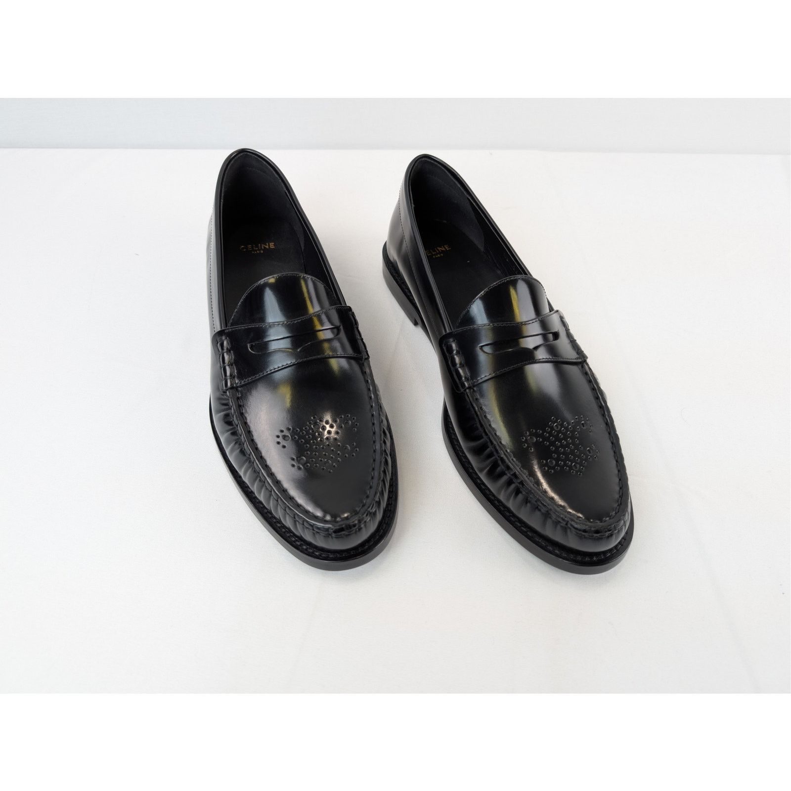 Celine o1rshd1 Vivienne Loafers in Polished Boil Shoe Boots Black Size US 9 / EU 42 - 6 Thumbnail