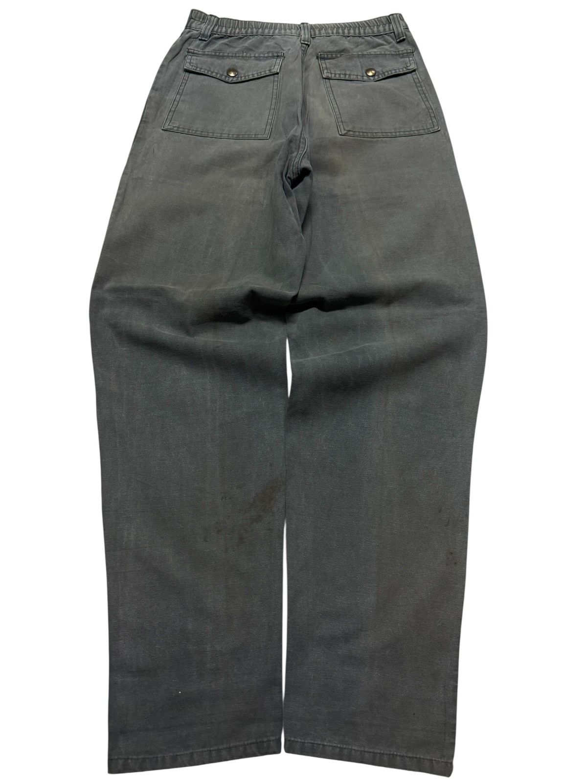 Japanese Brand THRASHED 90s WORKWEAR PANTS MULTIPOCKET DOUBLE KNEE Size US 26 / EU 42 - 2 Thumbnail