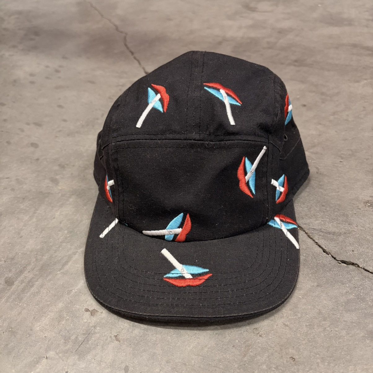 Palace Palace Skateboards Lips 5 Panel Hat Early Rare Size ONE SIZE - 1 Thumbnail