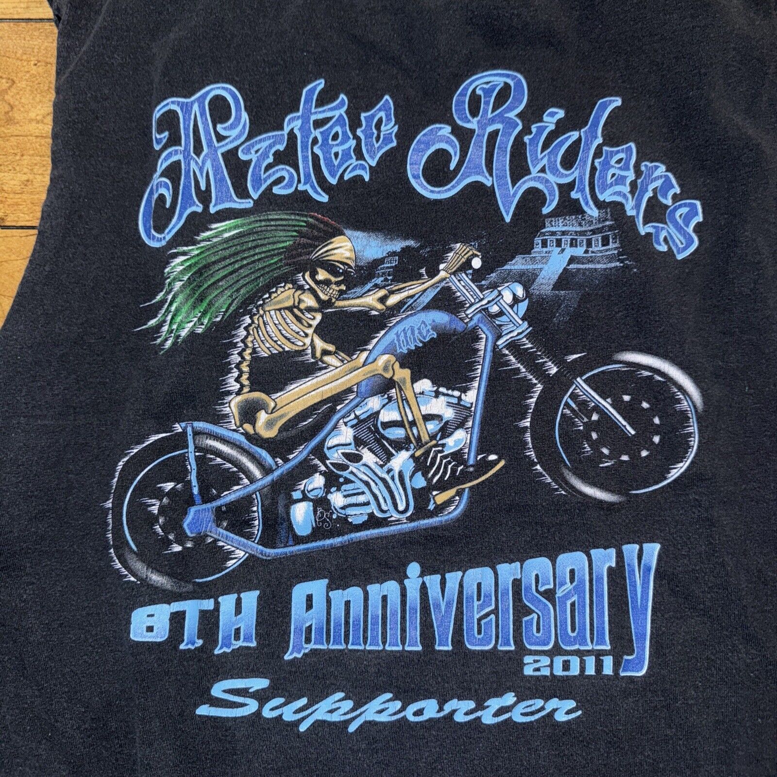 Japanese Brand × Vintage Vintage Y2K Motorcycle Shirt Chopped Sleeves Medium Size US M / EU 48-50 / 2 - 2 Thumbnail
