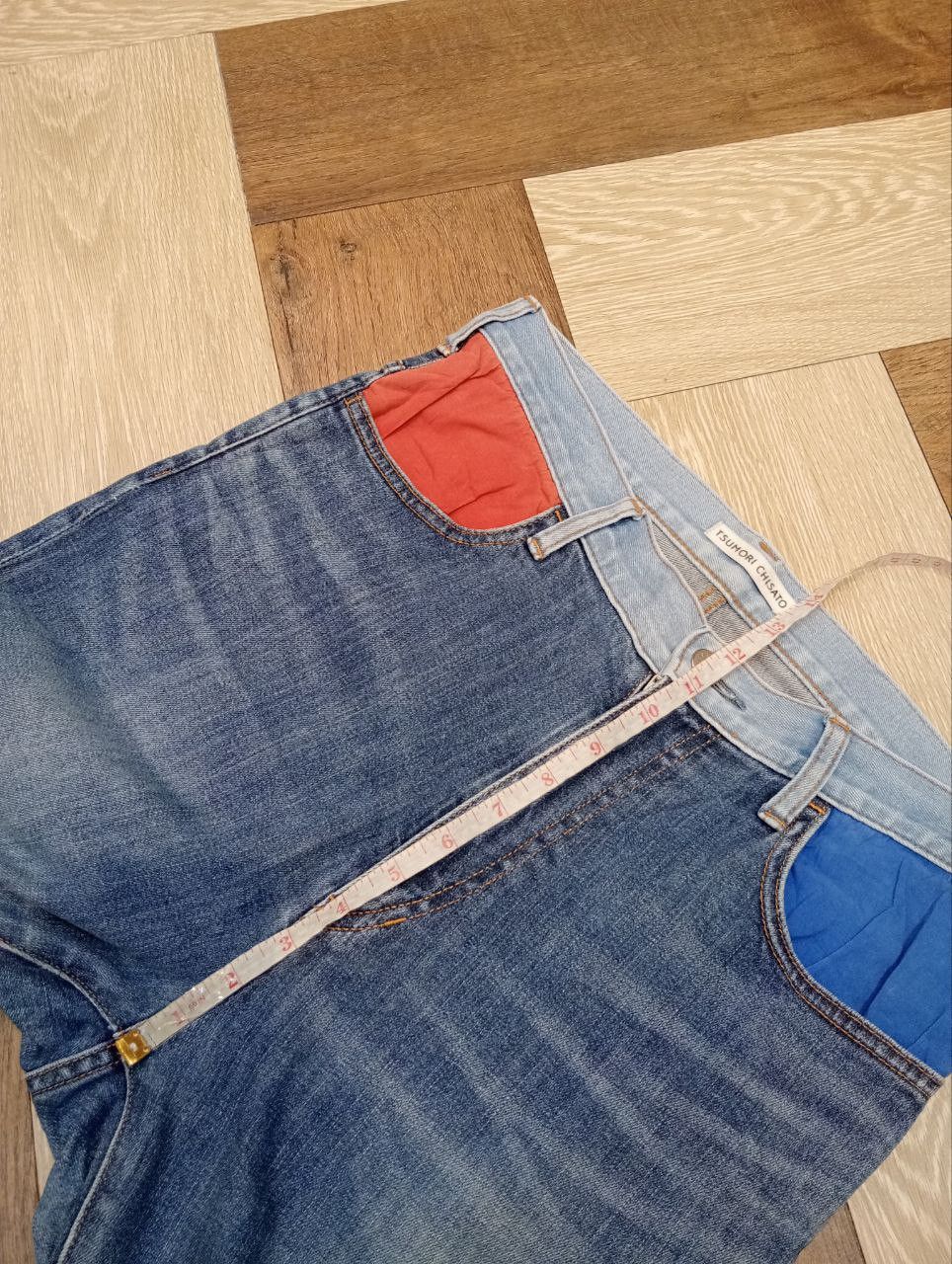 Tsumori Chisato TSUMORI CHISATO by ISSEY MIYAKE STRETCH BLUE JEANS Size US 31 - 10 Thumbnail
