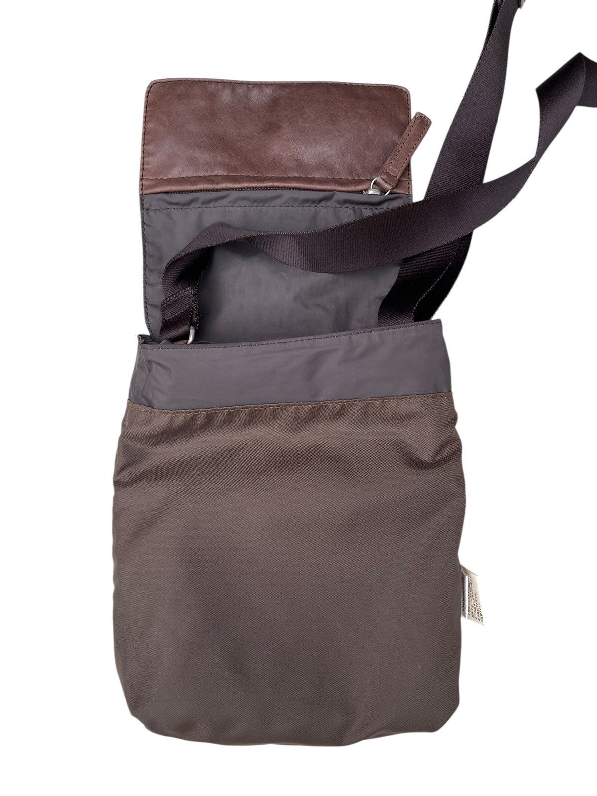 Yohji Yamamoto Vintage 2000 Yohji Yamamoto Y’saccs Hybrid Leather Sling Bag Size ONE SIZE - 15 Thumbnail