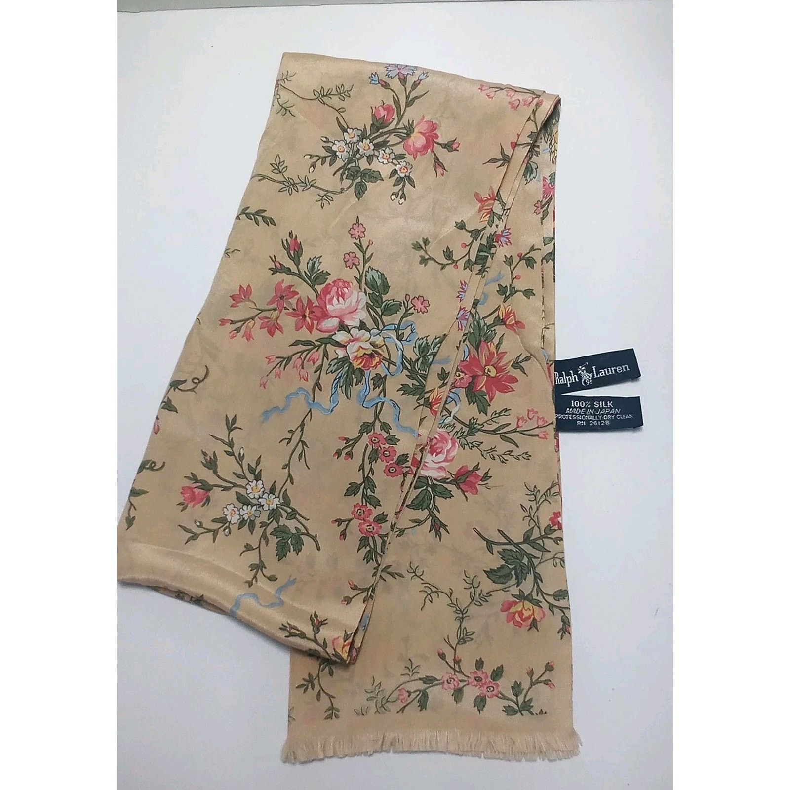 Ralph Lauren Vintage Ralph Lauren 100% Silk Scarf 32" Square Size ONE SIZE - 1 Thumbnail