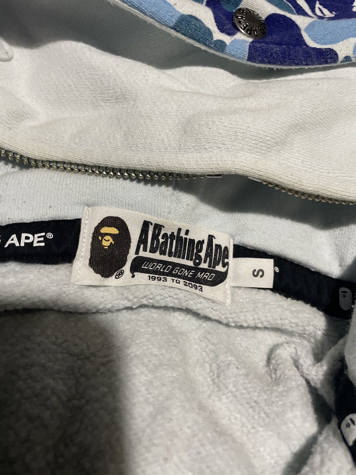 Bape Bape ABC blue camo double shark hoodie S Size US S / EU 44-46 / 1 - 4 Thumbnail