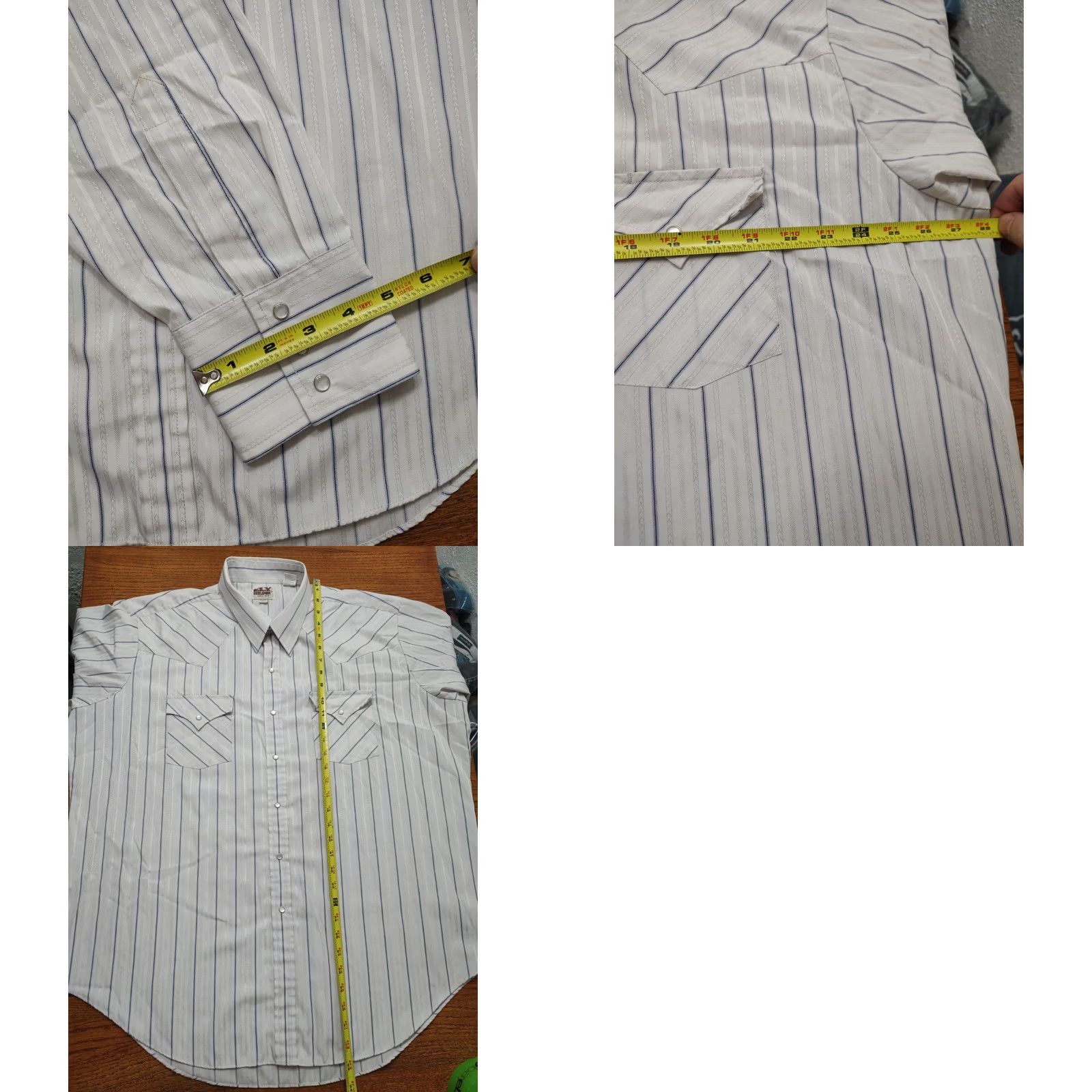 Vintage VINTAGE Ely Cattleman Pearl Snap Shirt Mens XXL White Stripe Western rodeo Size US XXL / EU 58 / 5 - 9 Thumbnail