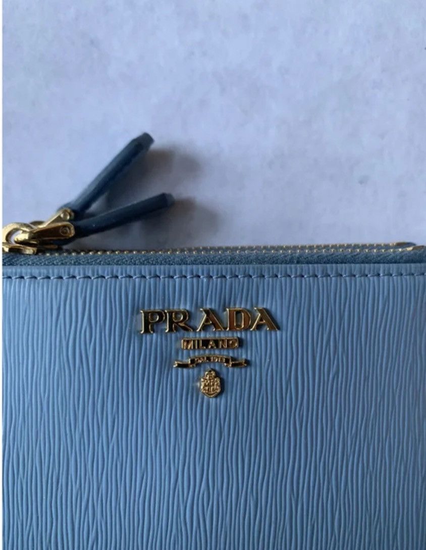 Prada Prada light blue leather wallet Size ONE SIZE - 3 Thumbnail