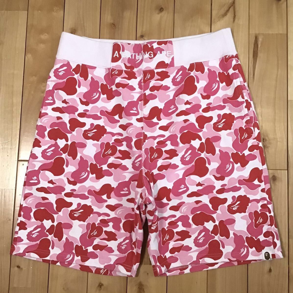 image of Bape Sweat Shorts Abc Camo Pink A Bathing Ape ★Size XL in Pink Camo, Men's (Size 36)