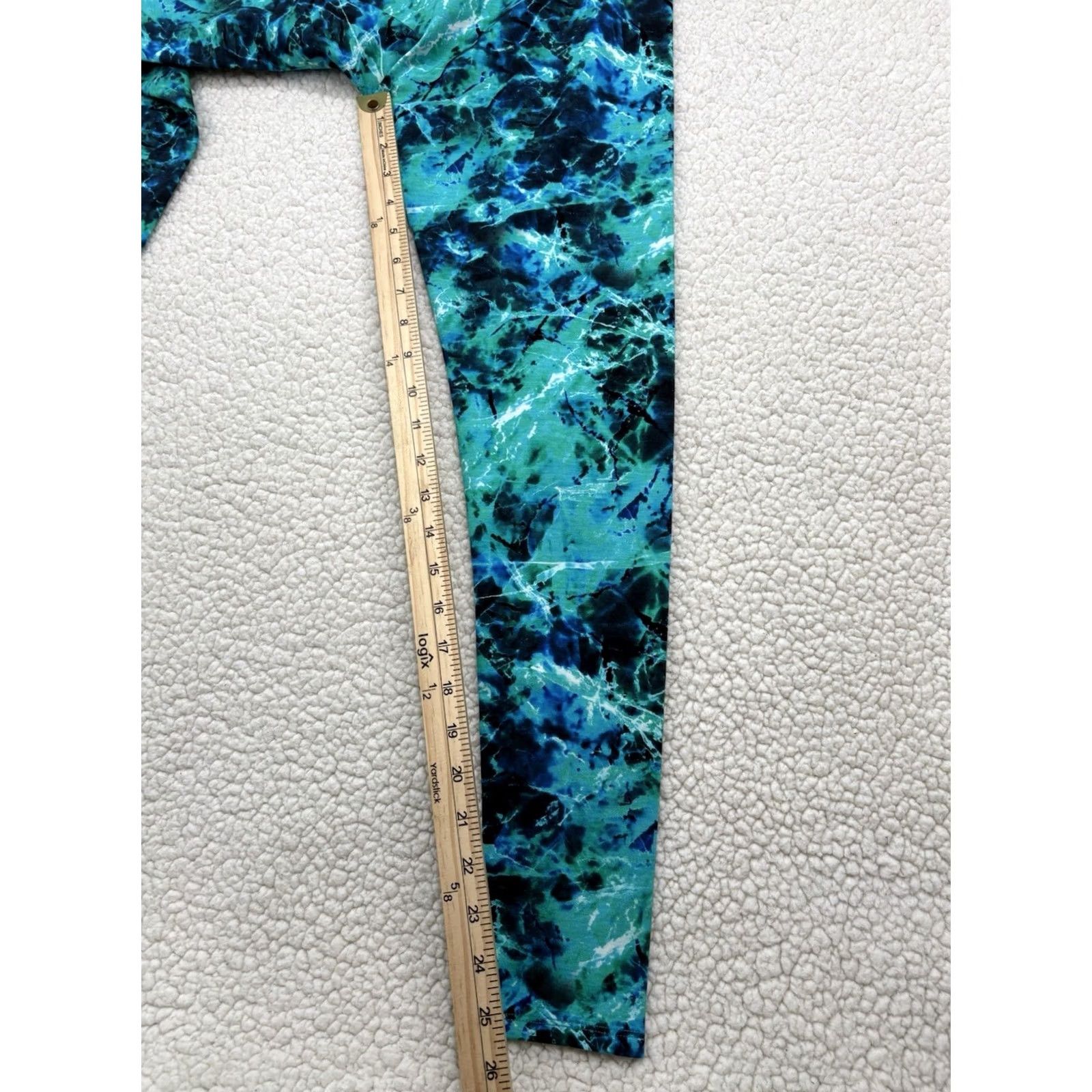 Soft Surroundings Soft Surroundings Pants Womens XS NWT Superslim Leggings Stretch Knit Cotton Elastane Ankle Slim Skinny Front Flat Headwaters Multicolor Solid Pull On Size 26" / US 2 / IT 38 - 6 Thumbnail