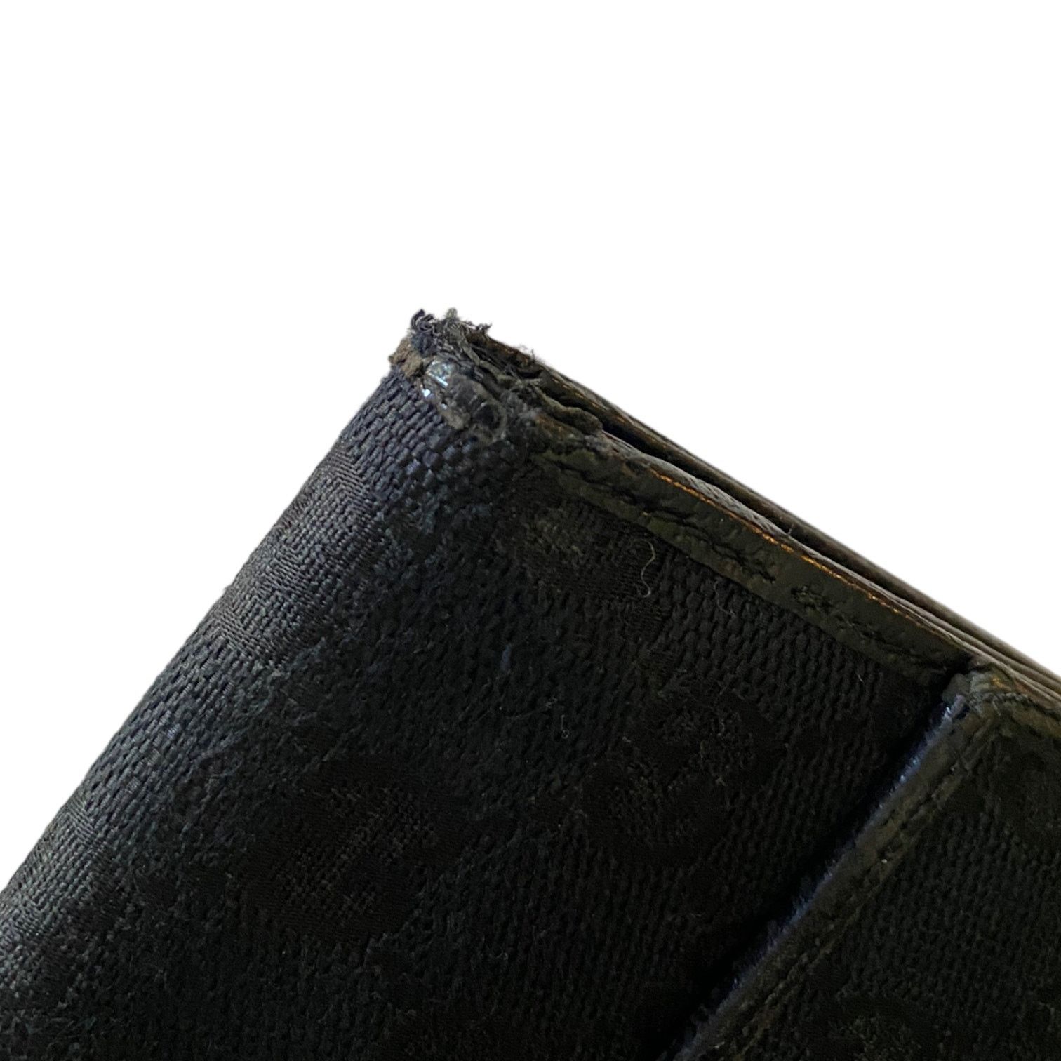 Gucci Gucci Black Authentic Monogram Canvas GG Snap Bifold Wallet Size ONE SIZE - 3 Thumbnail