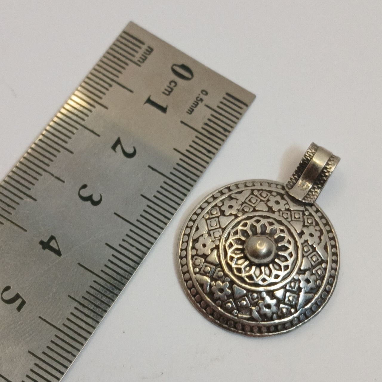 Vintage Vintage Egyptian 800 Silver Handmade Arabic Inscriptions Size ONE SIZE - 3 Thumbnail