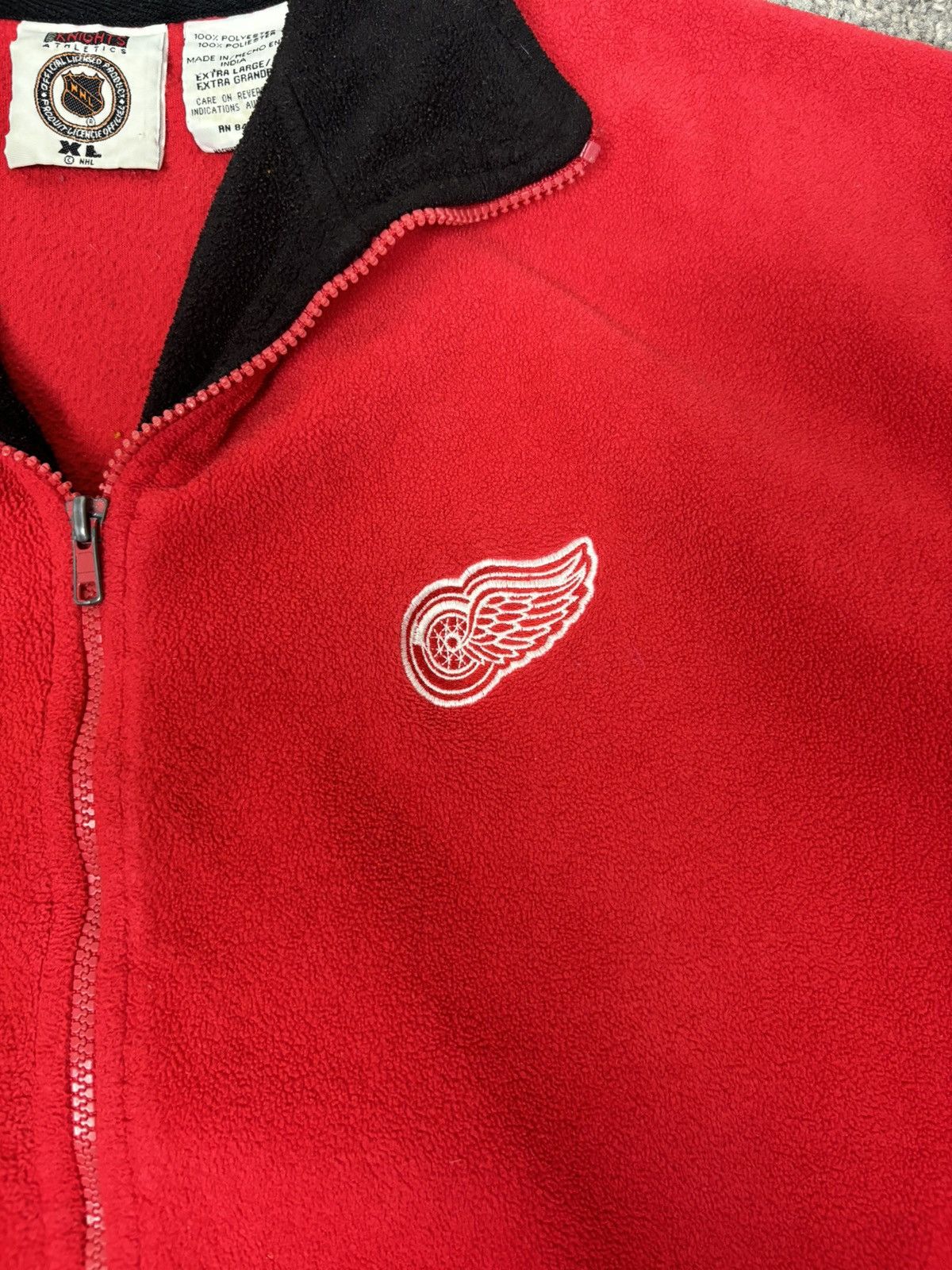 NHL Vintage Detroit red wings fleece full zip up Size US XL / EU 56 / 4 - 3 Thumbnail