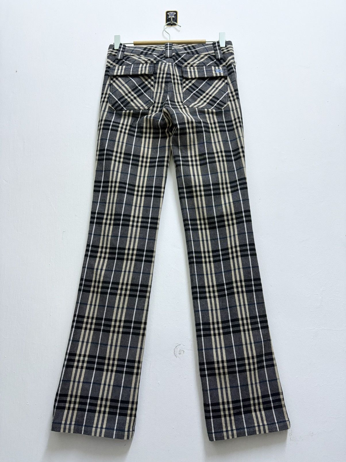 Burberry Vintage 90's Burberry Blue Label Nova Check Pants Size 28" / US 6 / IT 42 - 2 Thumbnail