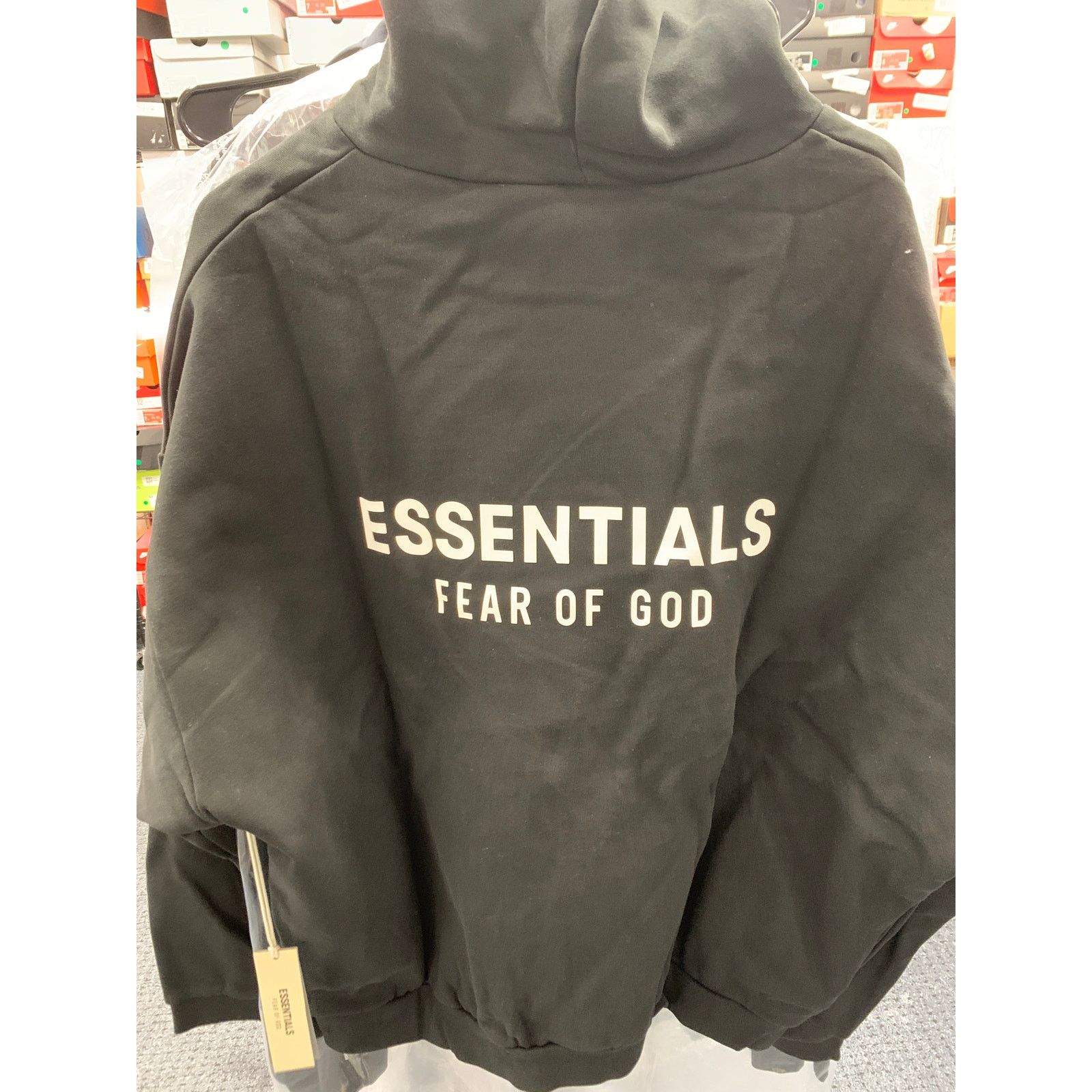 Fear of God Fear of God Essentials Fleece Hoodie FW24 Black Size XLarge Size US XL / EU 56 / 4 - 2 Thumbnail