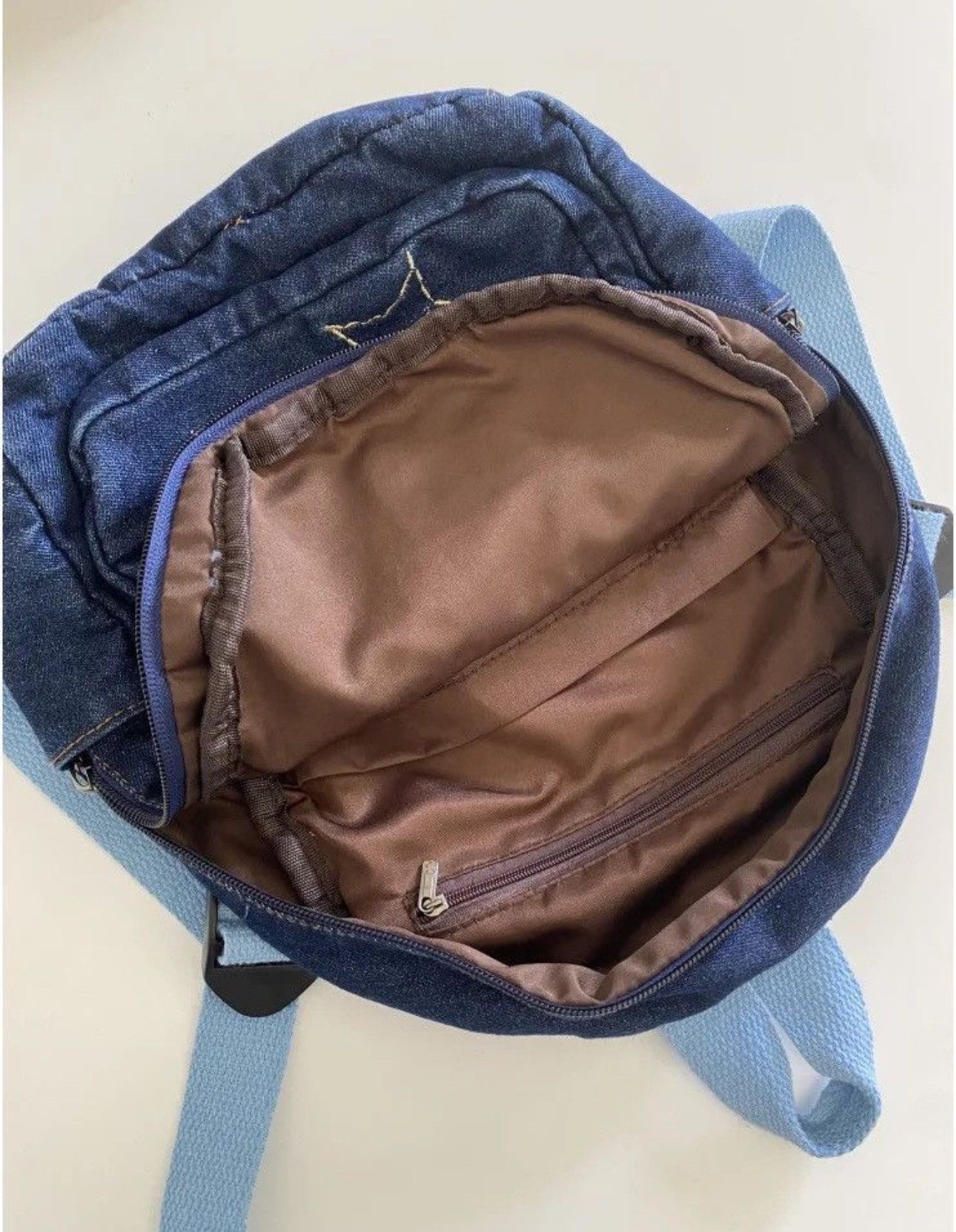 Japanese Brand Denim Classic Simple Backpack Size ONE SIZE - 3 Thumbnail