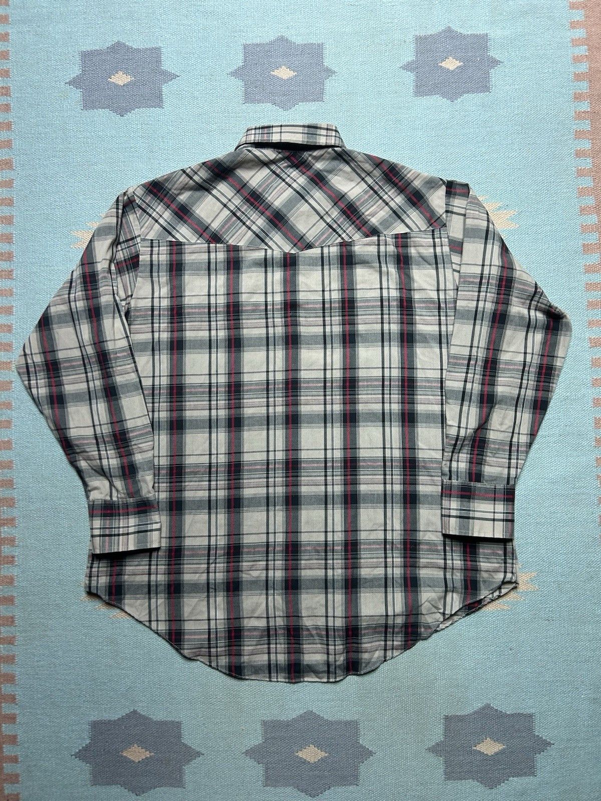Vintage Ely Cattleman pearl snap shirt plaid western cowboy XXL Size US XXL / EU 58 / 5 - 5 Thumbnail