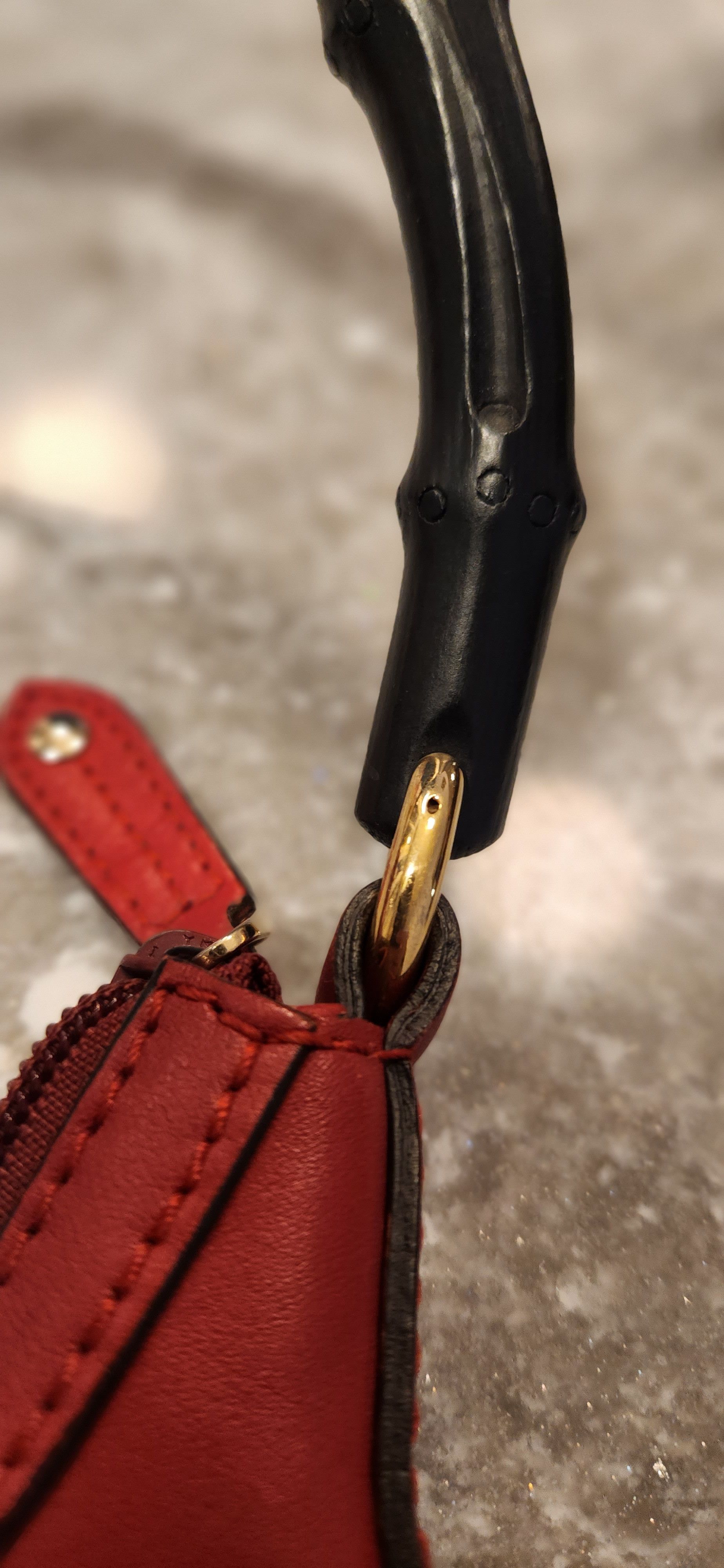 Gucci Gucci hysteria crest hobo with bamboo style handle. Size ONE SIZE - 7 Thumbnail