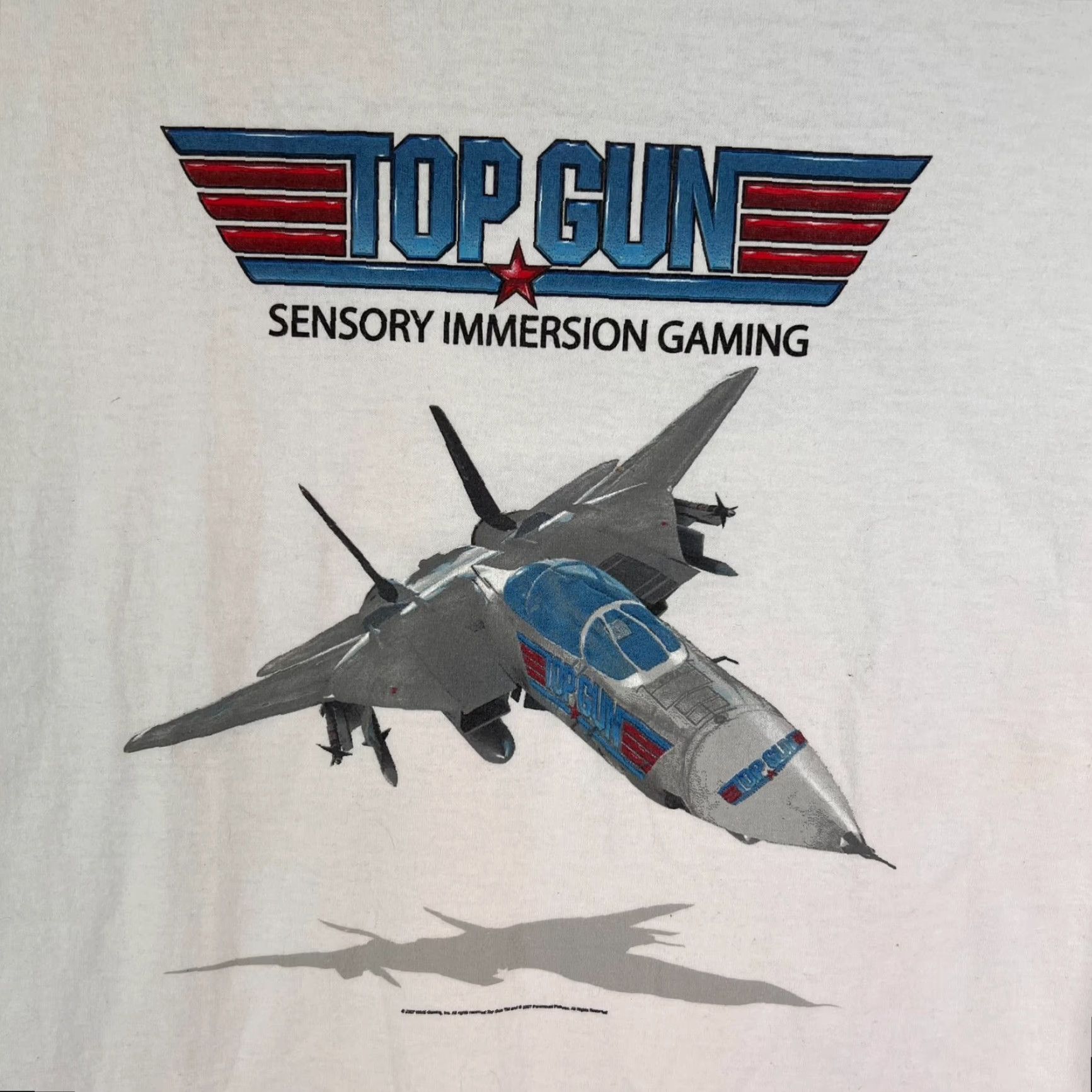 Vintage Top Gun Tee Shirt Mens XL White Logo Graphic 80s Movie Clothing Shirt Boys? Size US XL / EU 56 / 4 - 2 Thumbnail