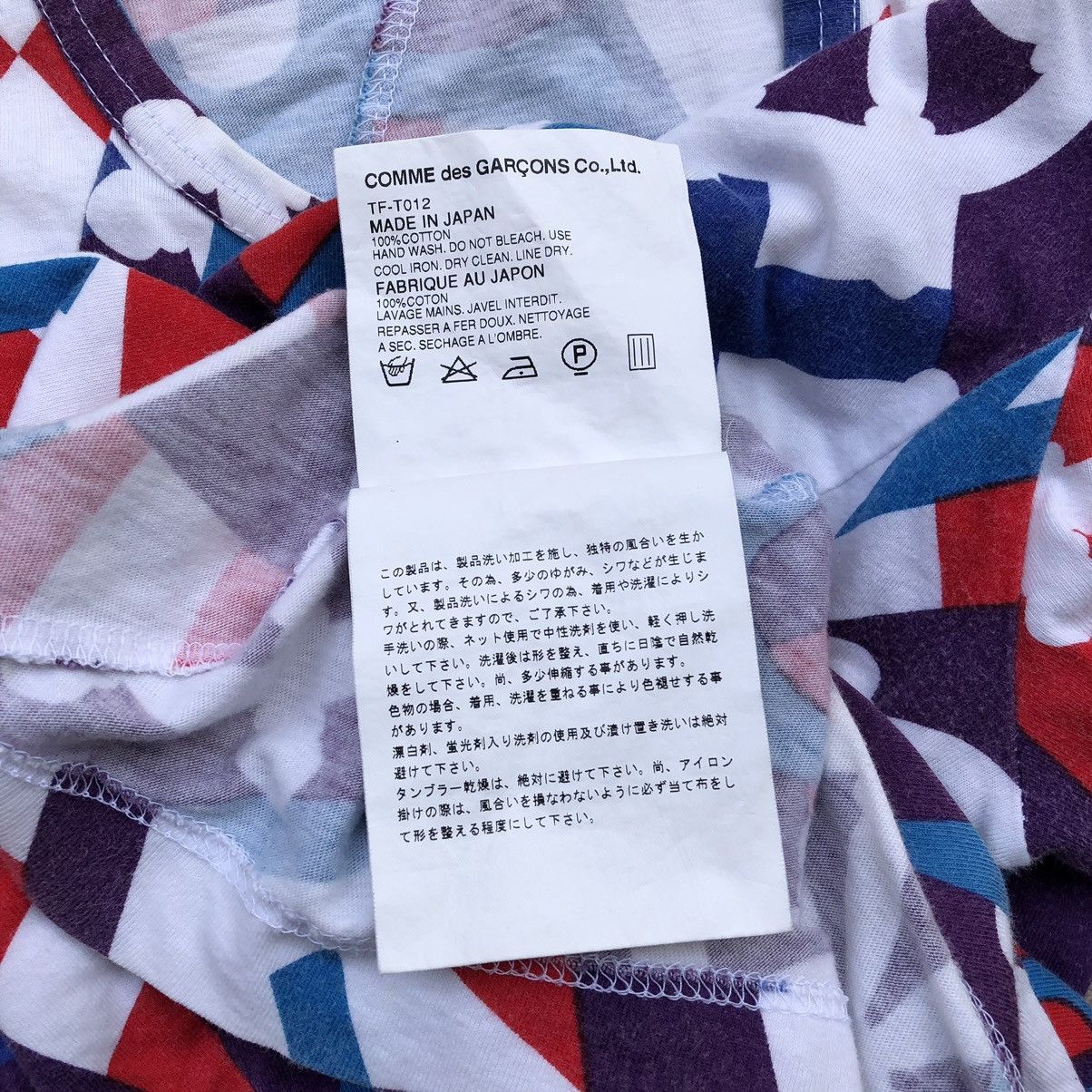 Japanese Brand Tricot COMME des GRACONS Rare Allover Printed T-Shirt Size S / US 4 / IT 40 - 10 Thumbnail
